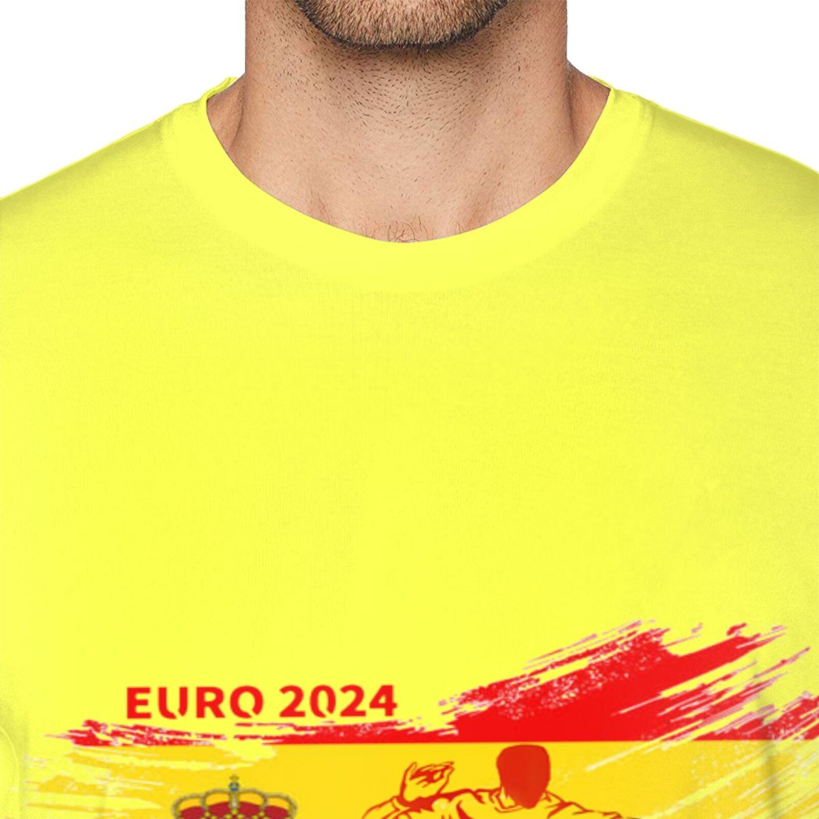 Men's Spain EURO 2024 Basic Short Sleeve T-Shirt BST1752