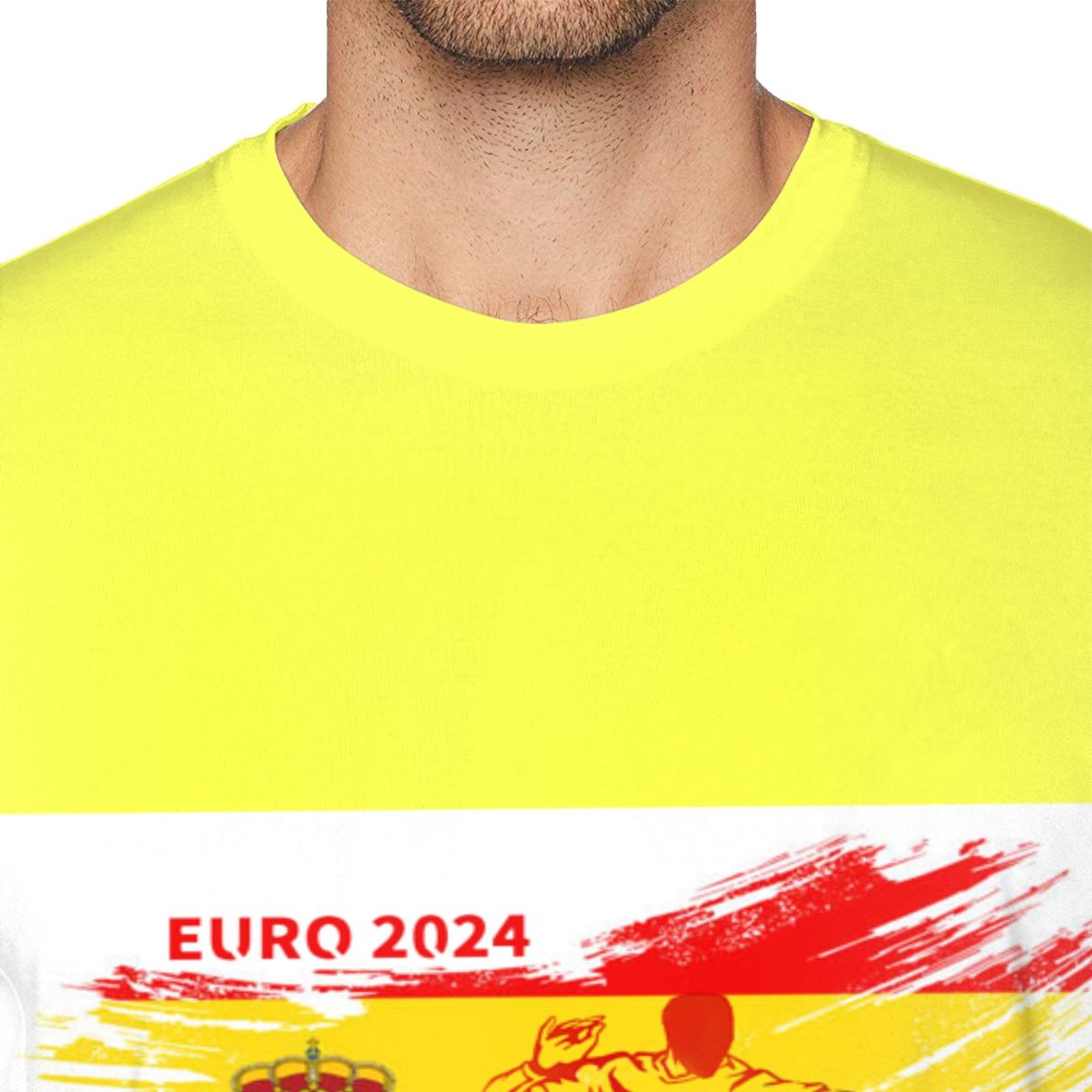 Men's Spain EURO 2024 Basic Short Sleeve T-Shirt BST1753