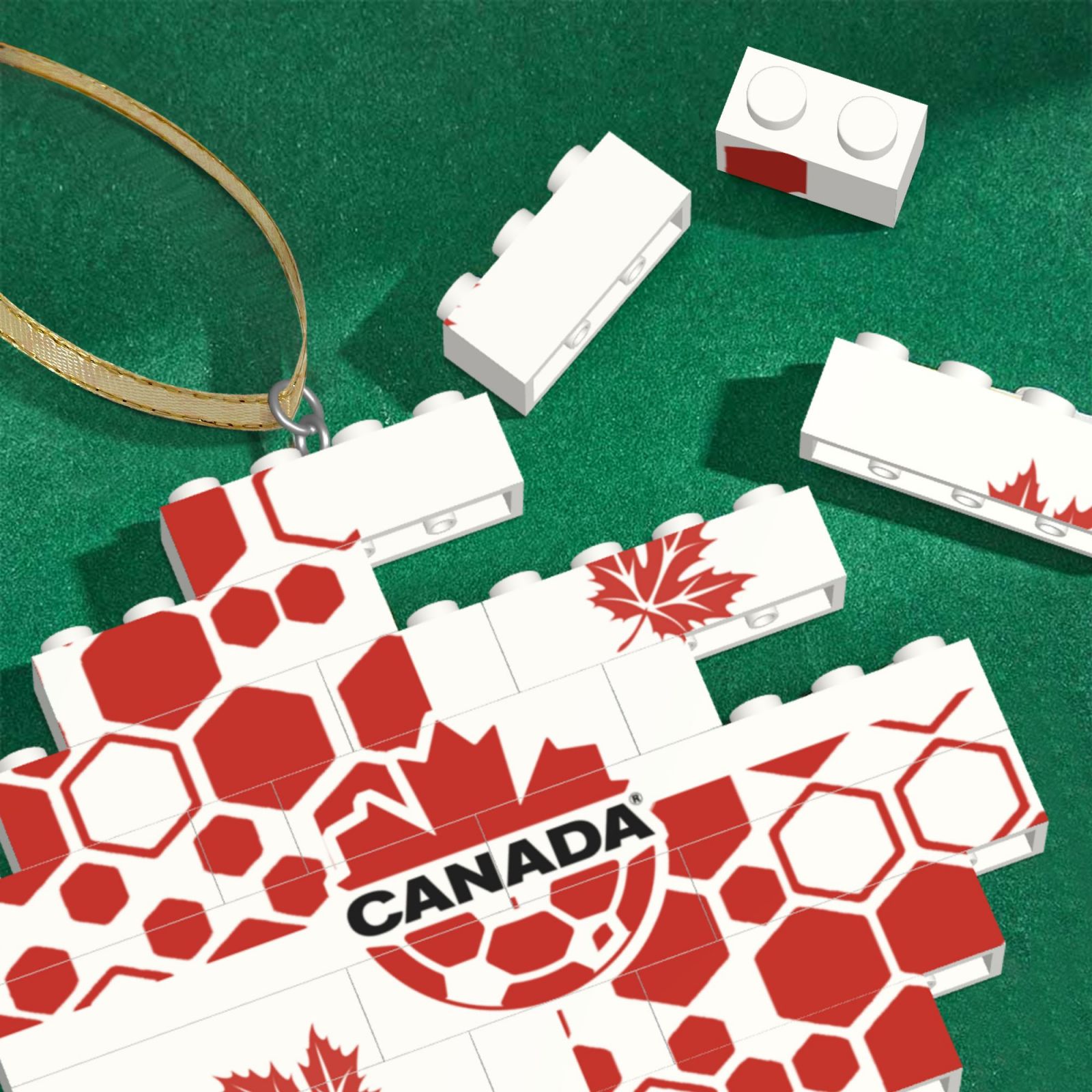 Canada Building Block Puzzle Ornament BBP2030