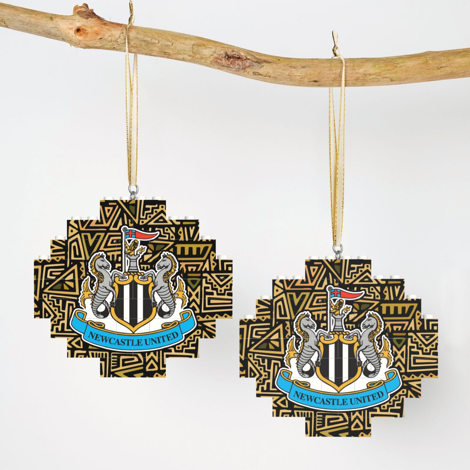 Newcastle United Building Block Puzzle Ornament BBP2104