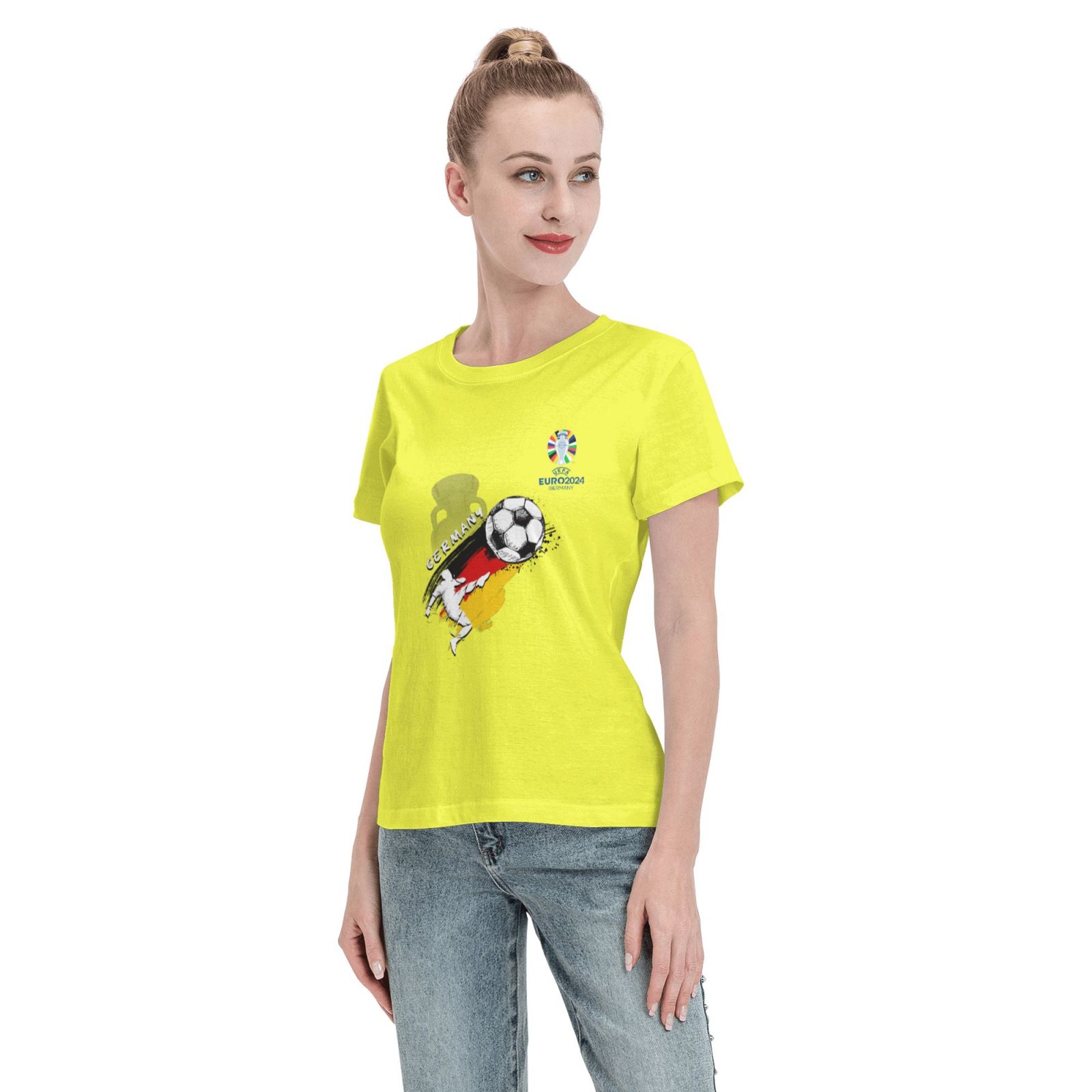 Women's Germany EURO 2024 Basic Short Sleeve T-Shirt WBT1680