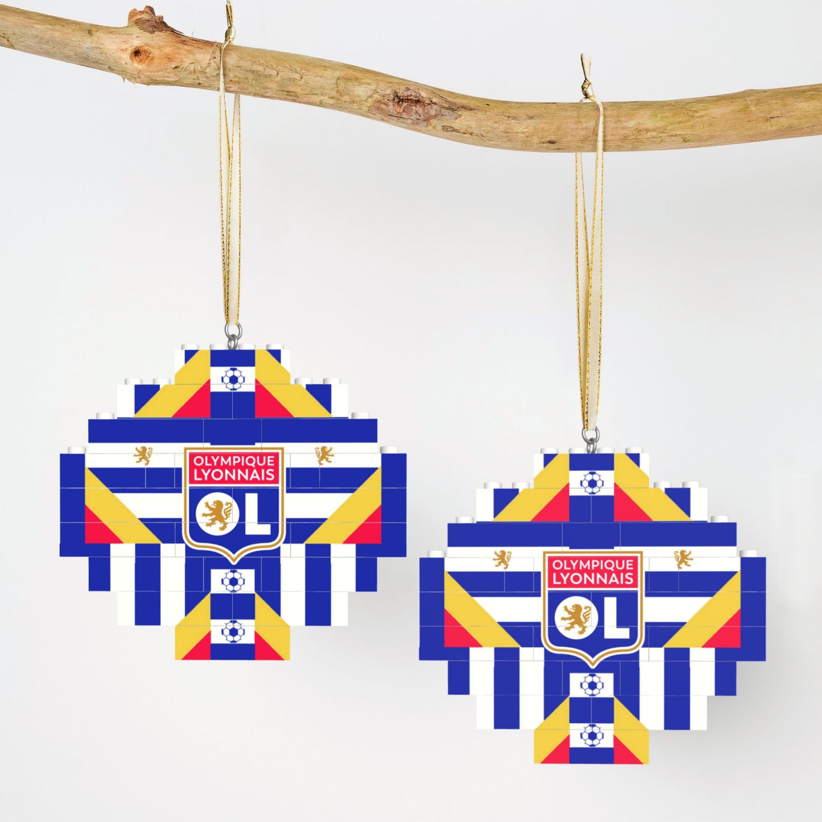 Olympique Lyonnais Building Block Puzzle Ornament BBP2012
