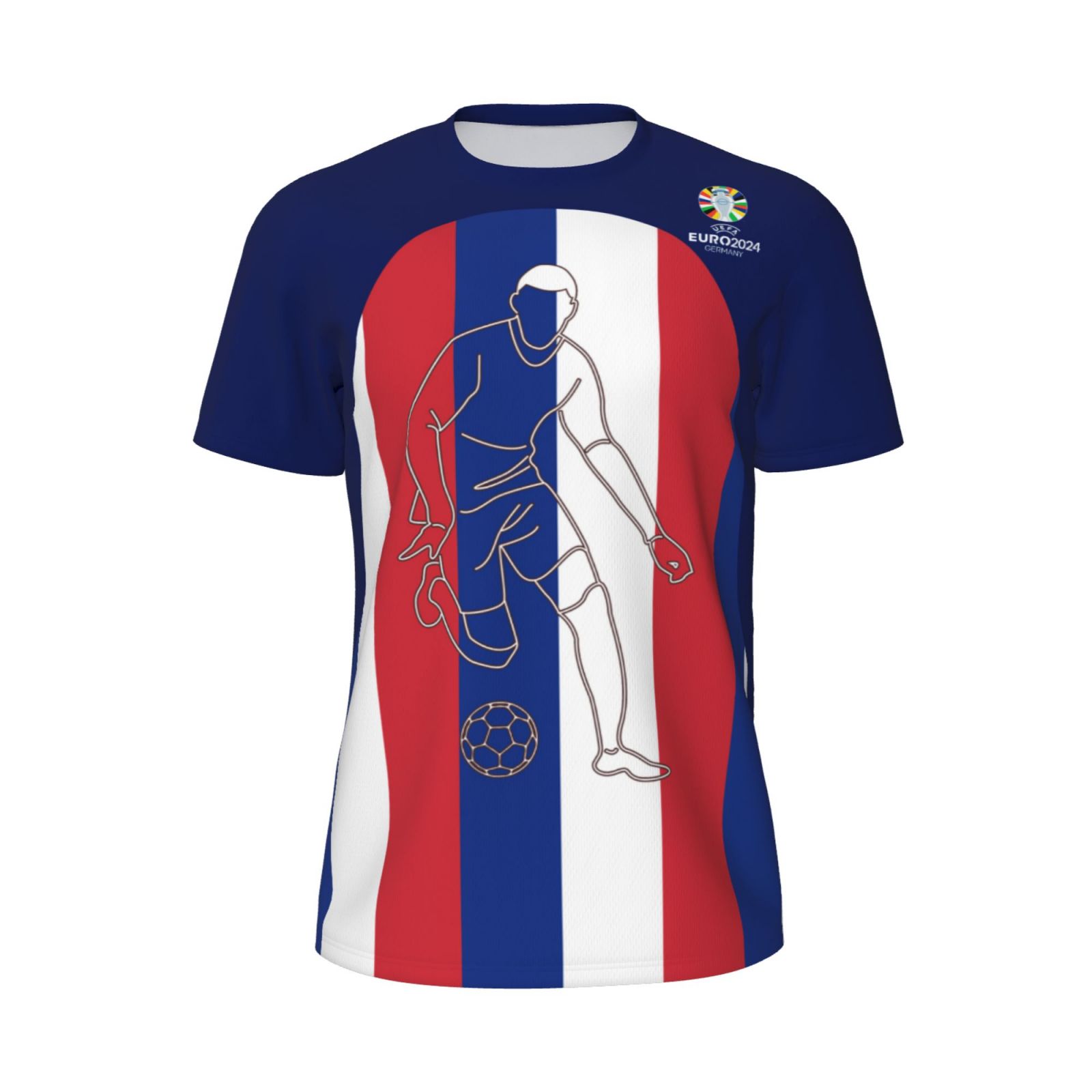 Men's France EURO 2024 Short Sleeved Mesh T-Shirt SMT1734