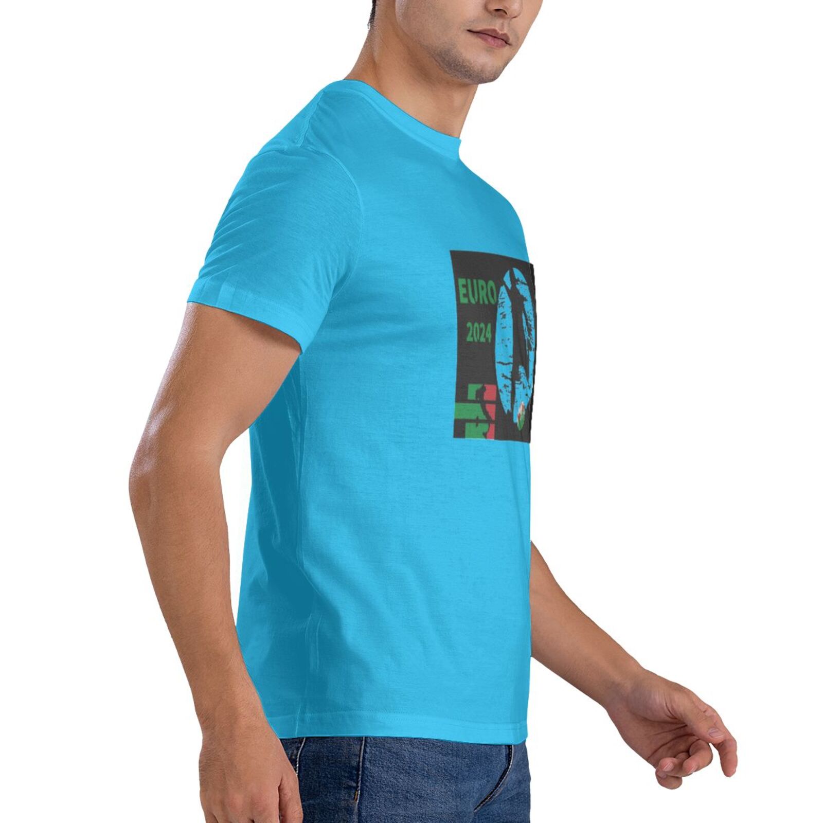 Men's Italy EURO 2024 Basic Short Sleeve T-Shirt BST1751