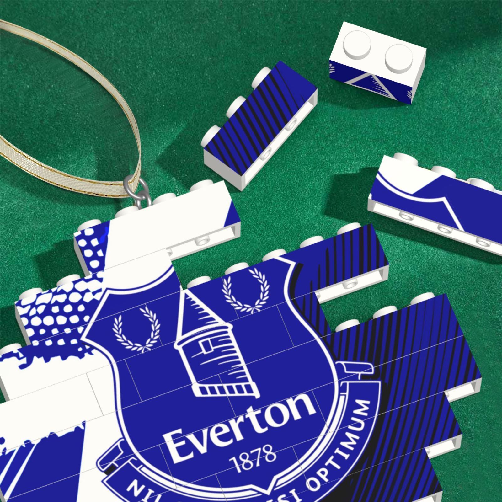 Everton Building Block Puzzle Ornament BBP2169
