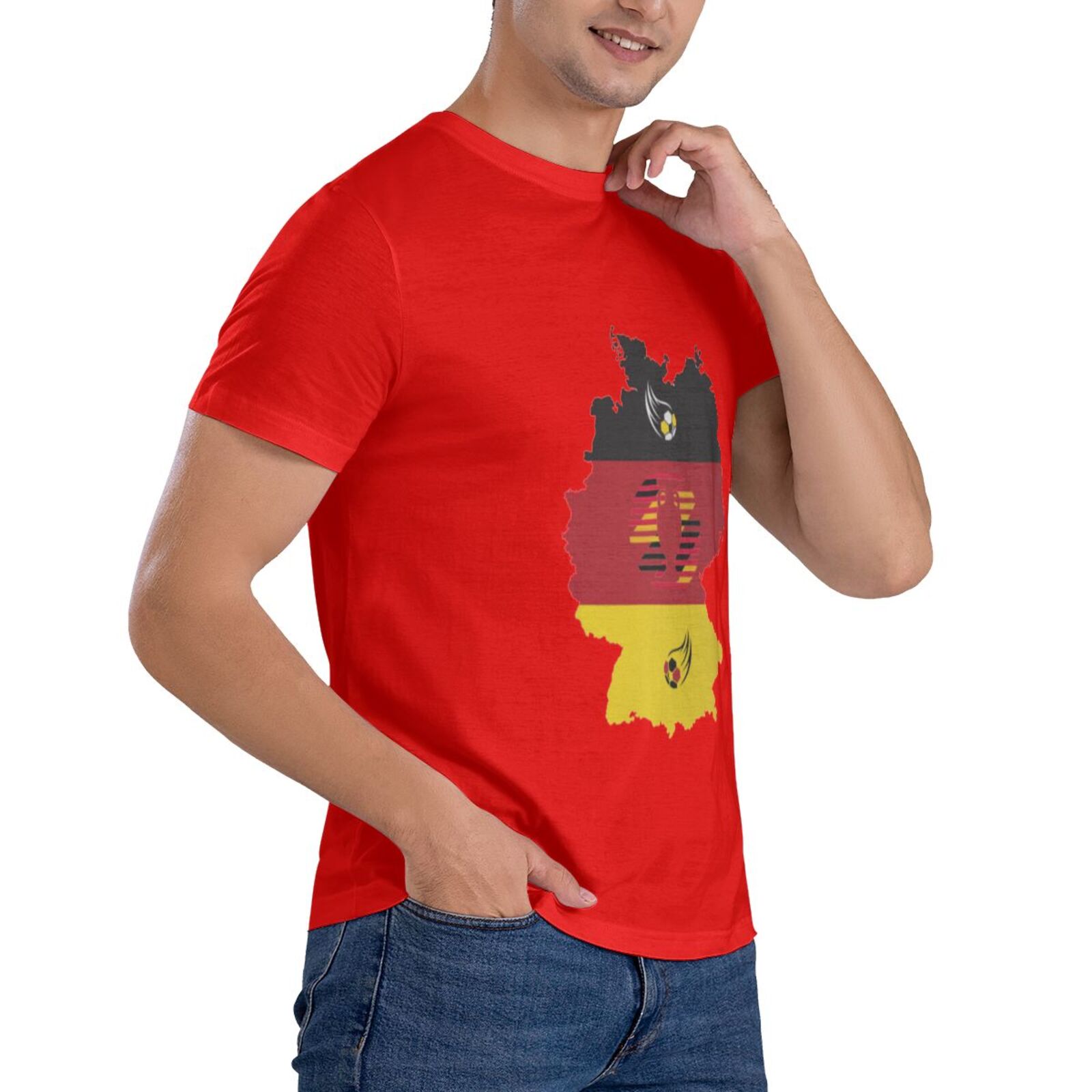Men's Germany EURO 2024 Basic Short Sleeve T-Shirt BST1770