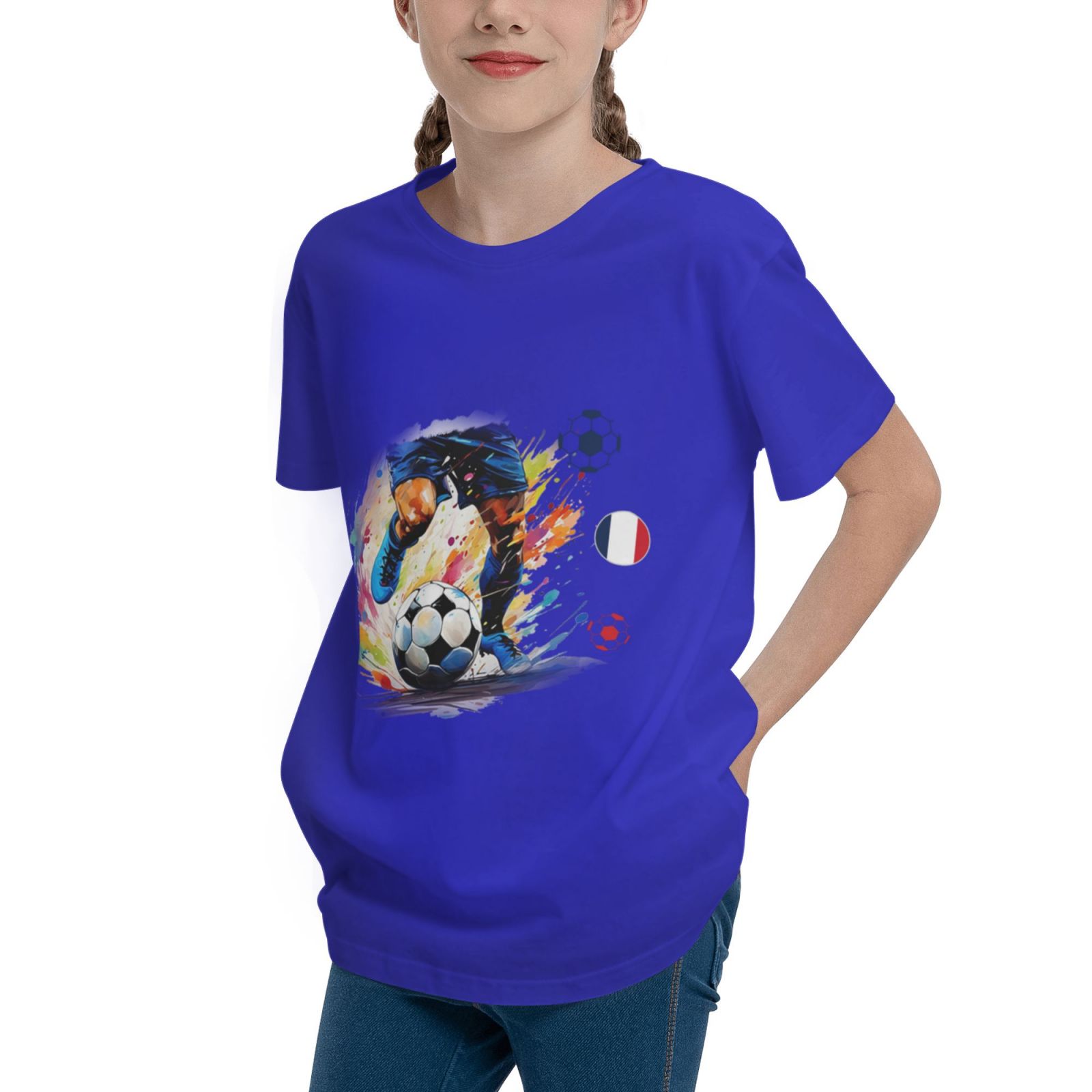 Kid's France EURO 2024 Teenage T-shirt TET1755