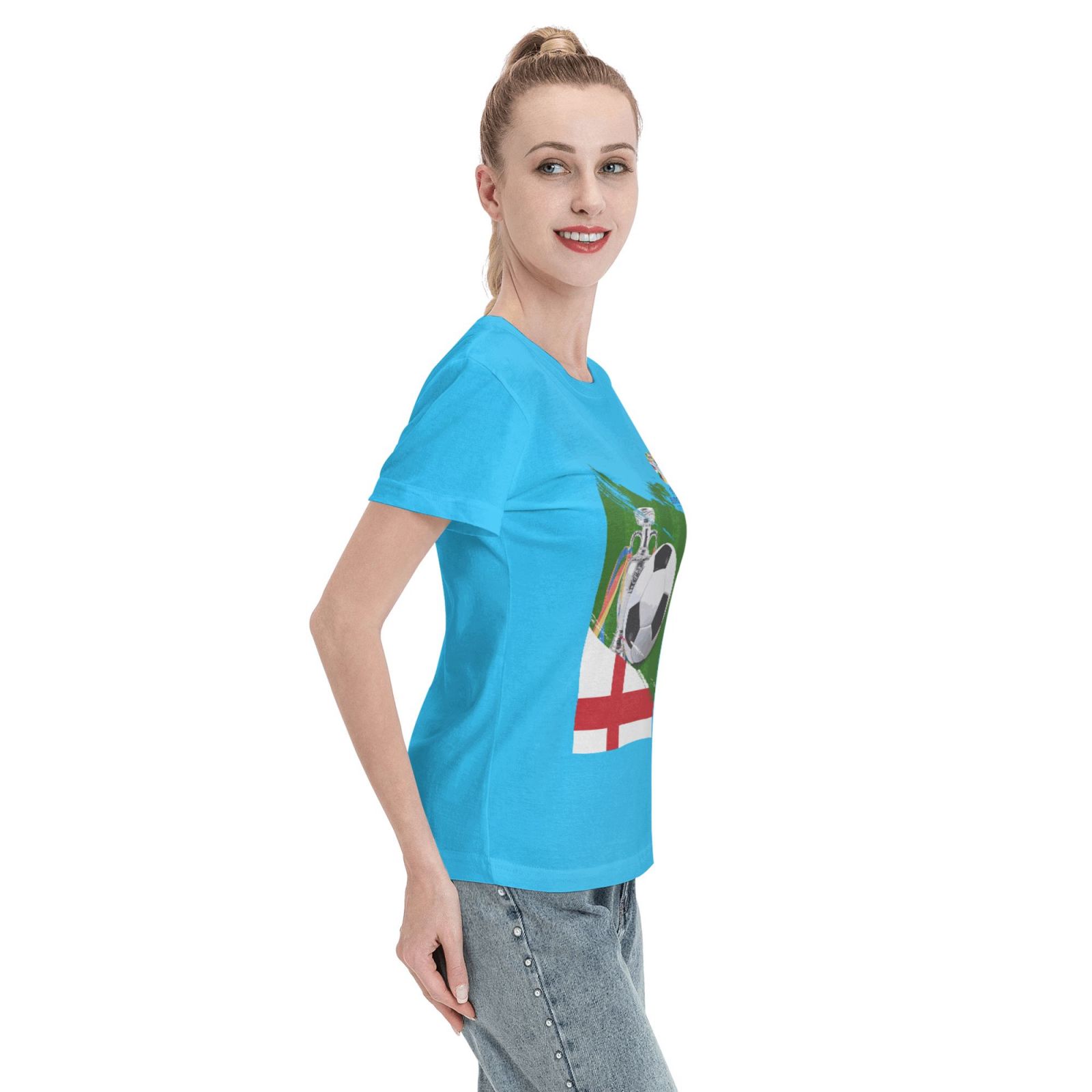 Women's England EURO 2024 Basic Short Sleeve T-Shirt WBT1682