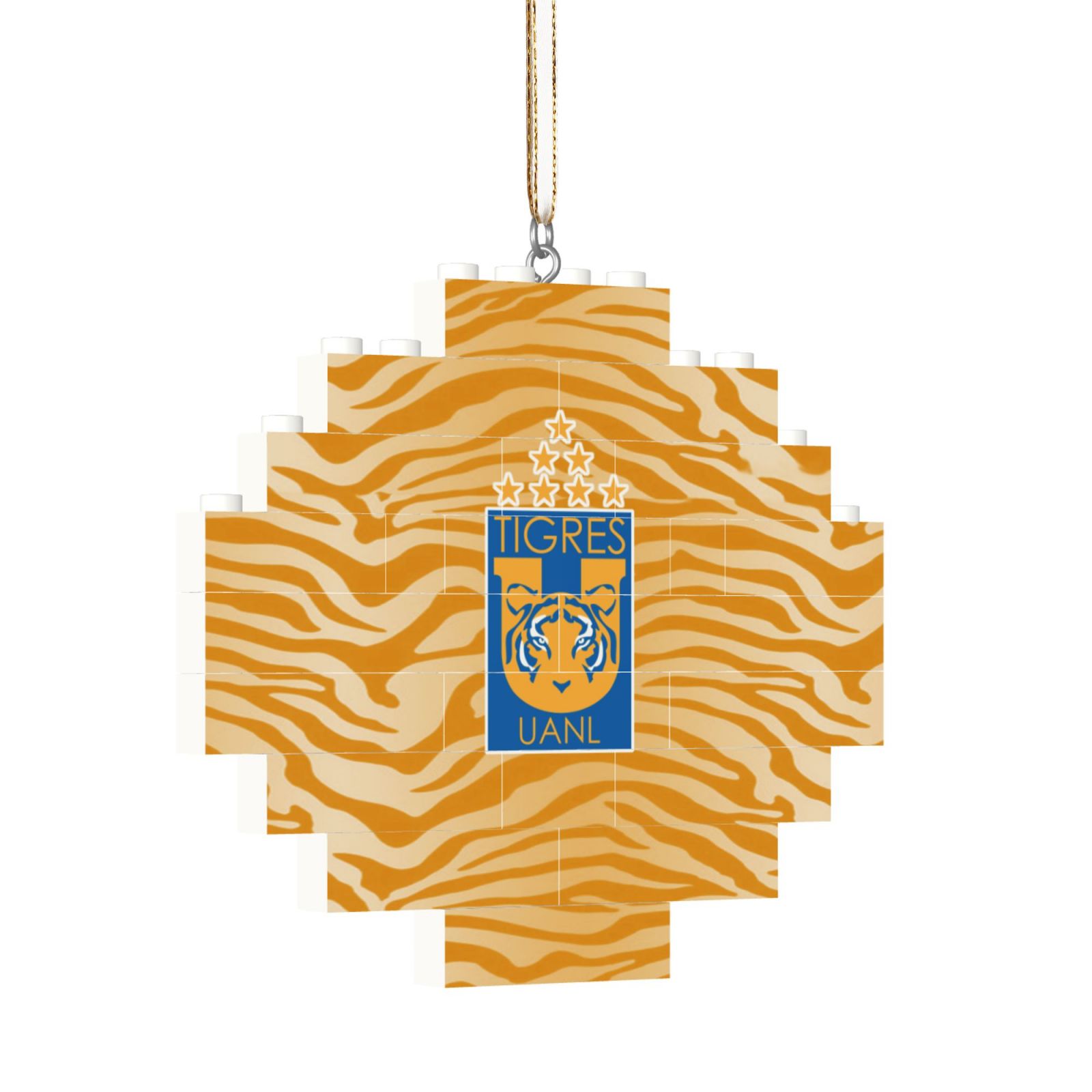 Tigres UANL Building Block Puzzle Ornament BBP2033