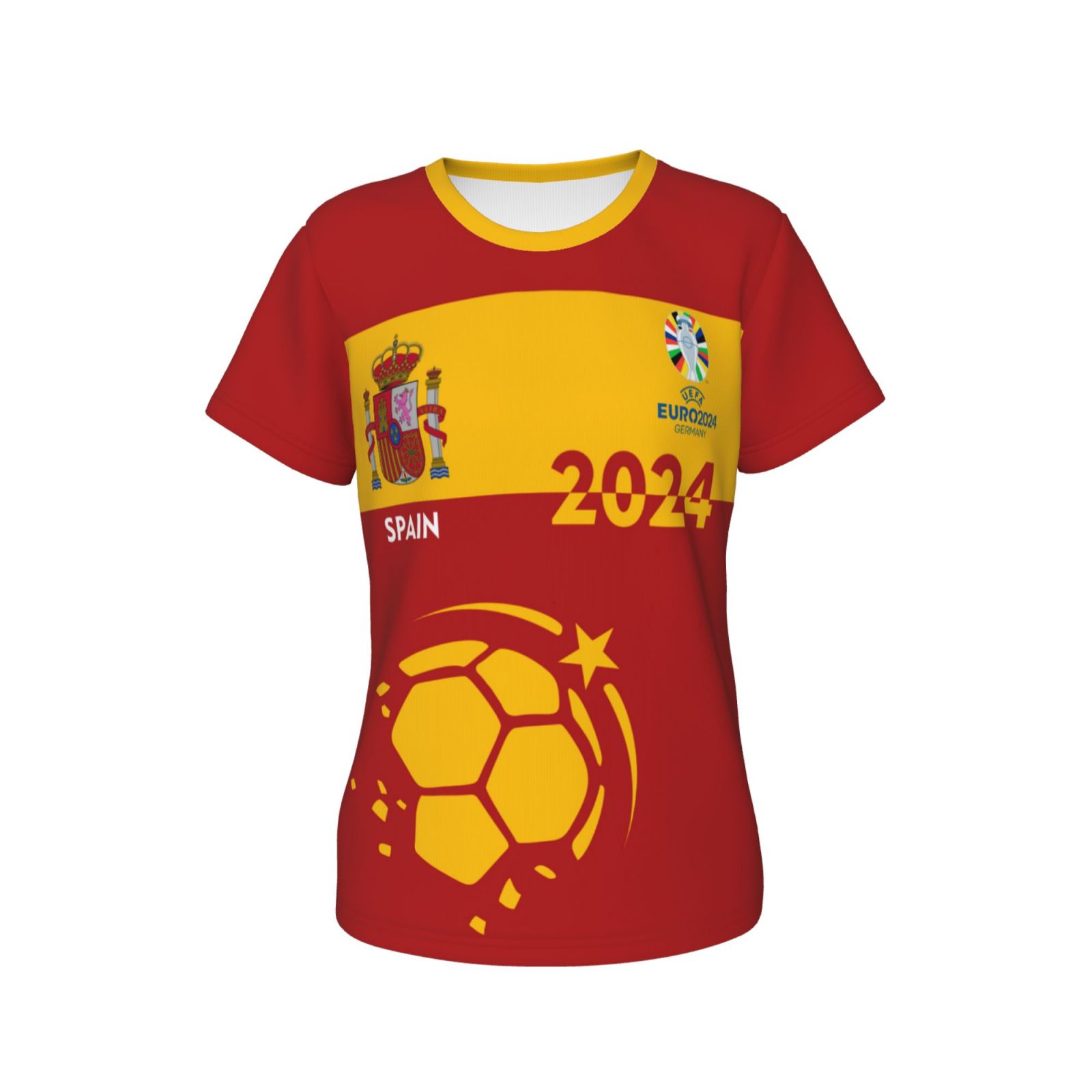 Women's Spain EURO 2024 Short Sleeve T-Shirt WST1686