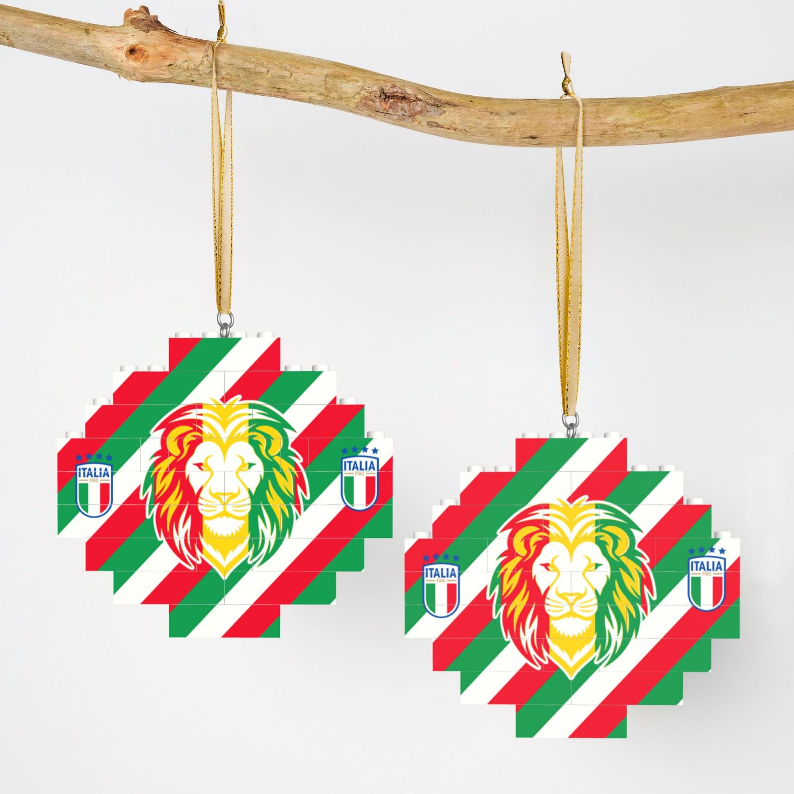 Italy Building Block Puzzle Ornament BBP2022