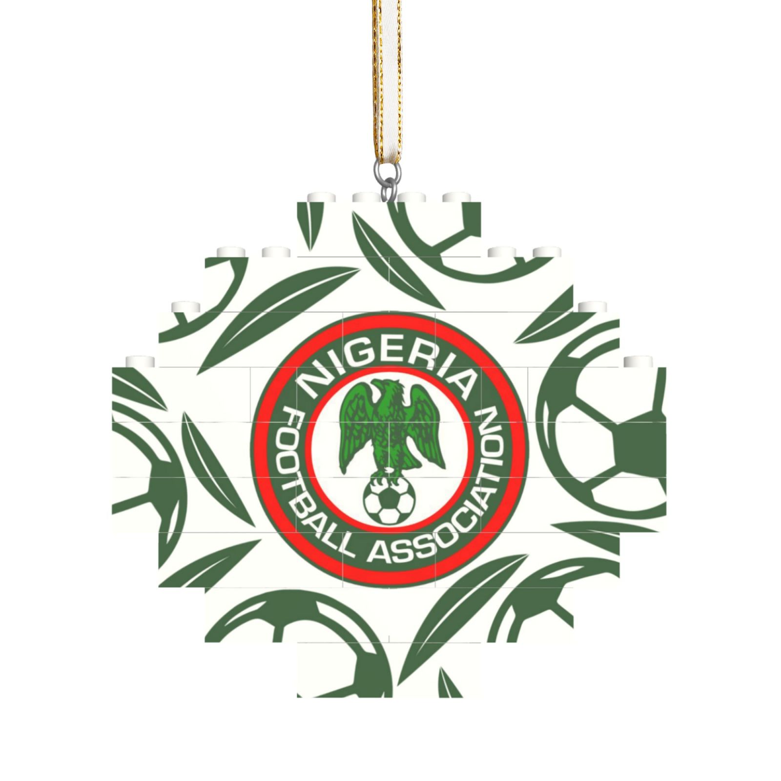 Nigeria Building Block Puzzle Ornament BBP2105