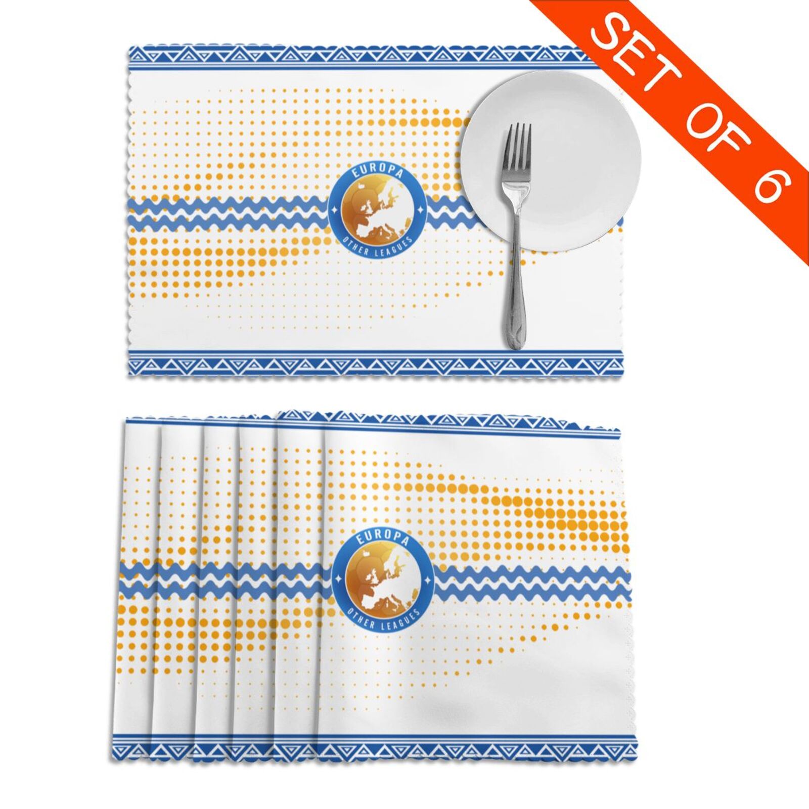 UEFA Europa League Placemat Set Of 6 PFD2043