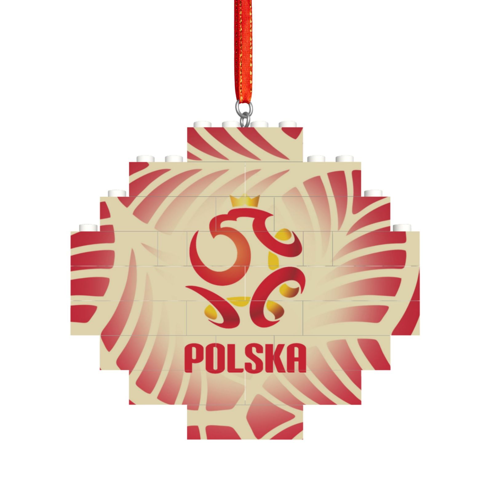 Poland Building Block Puzzle Ornament BBP2195