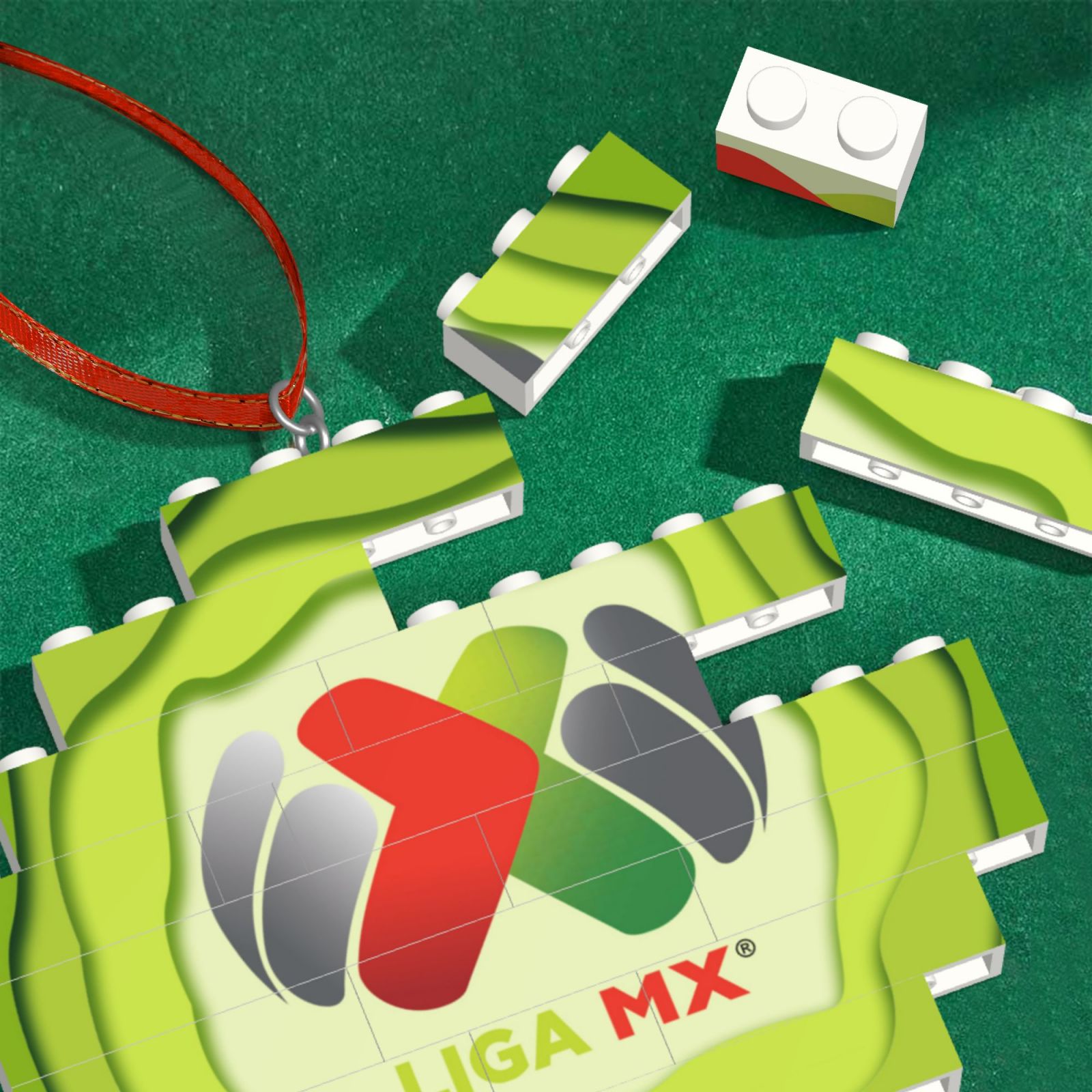 LIGA MX Building Block Puzzle Ornament BBP2199