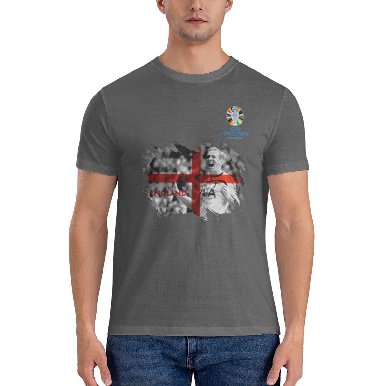 Men's England EURO 2024 Basic Short Sleeve T-Shirt BST1713