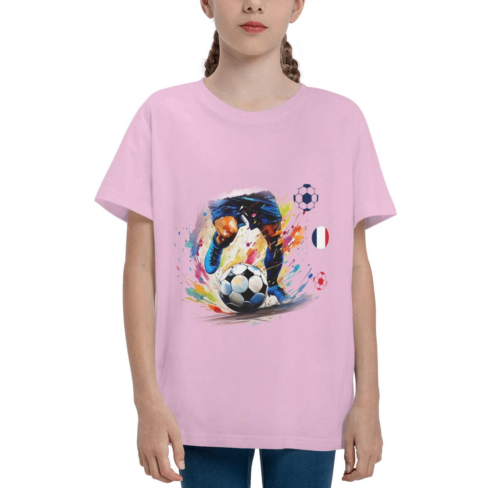 Kid's France EURO 2024 Teenage T-shirt TET1755