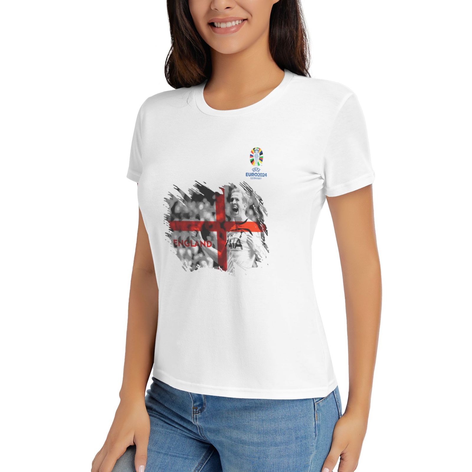 Woman's England EURO 2024 Basic Short Sleeve T-Shirt WBT1712
