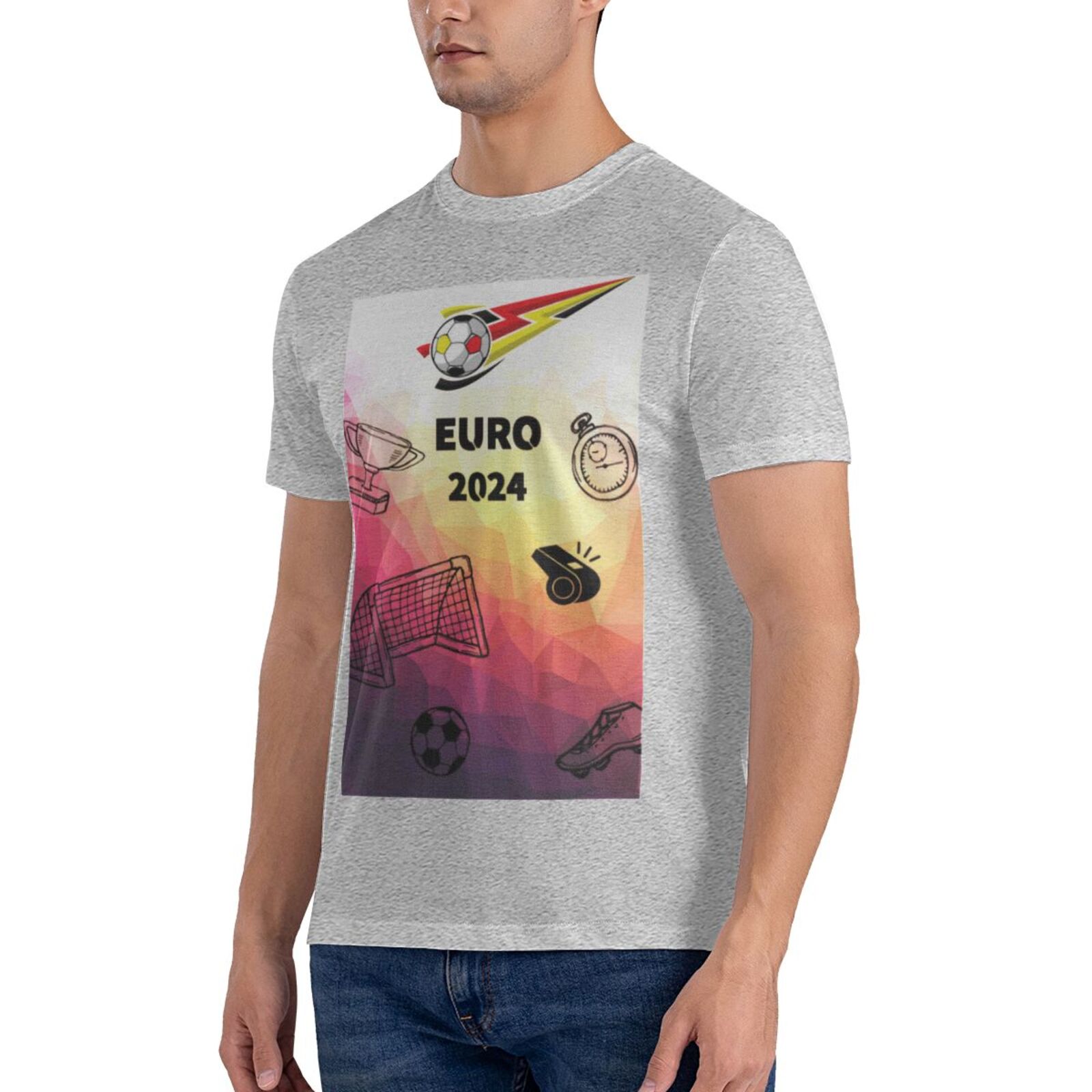 Men's Germany EURO 2024 Basic Short Sleeve T-Shirt BST1771