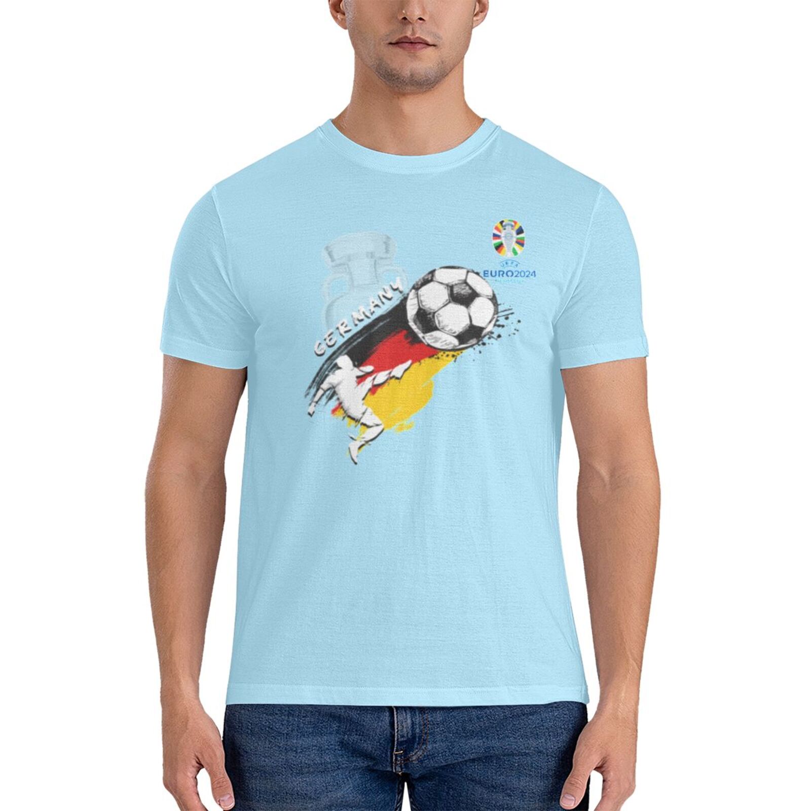 Men's Germany EURO 2024 Basic Short Sleeve T-Shirt BST1679