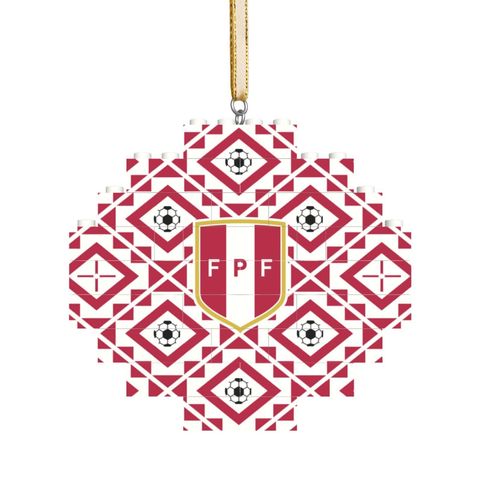 Peru Building Block Puzzle Ornament BBP2025