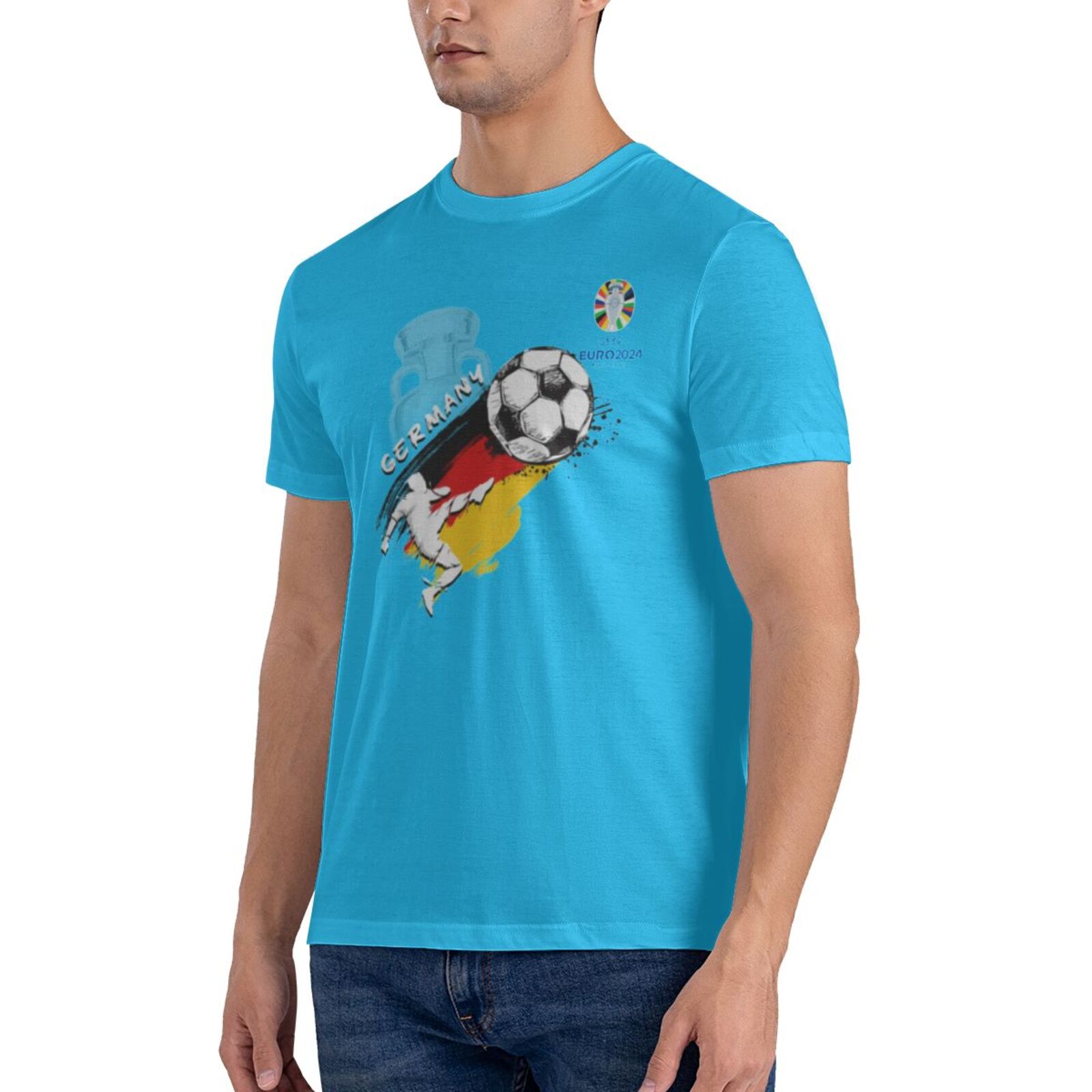 Men's Germany EURO 2024 Basic Short Sleeve T-Shirt BST1679
