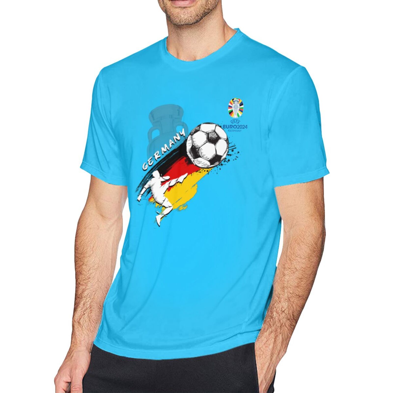 Men's Germany EURO 2024 Basic Short Sleeve T-Shirt BST1679