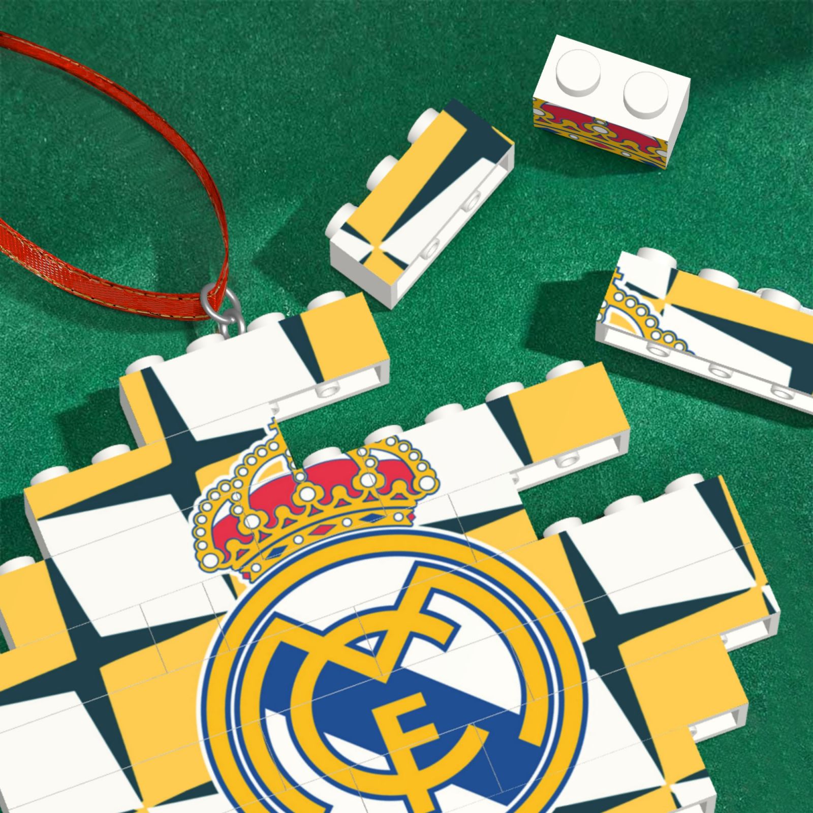 Real Madrid Building Block Puzzle Ornament BBP2173
