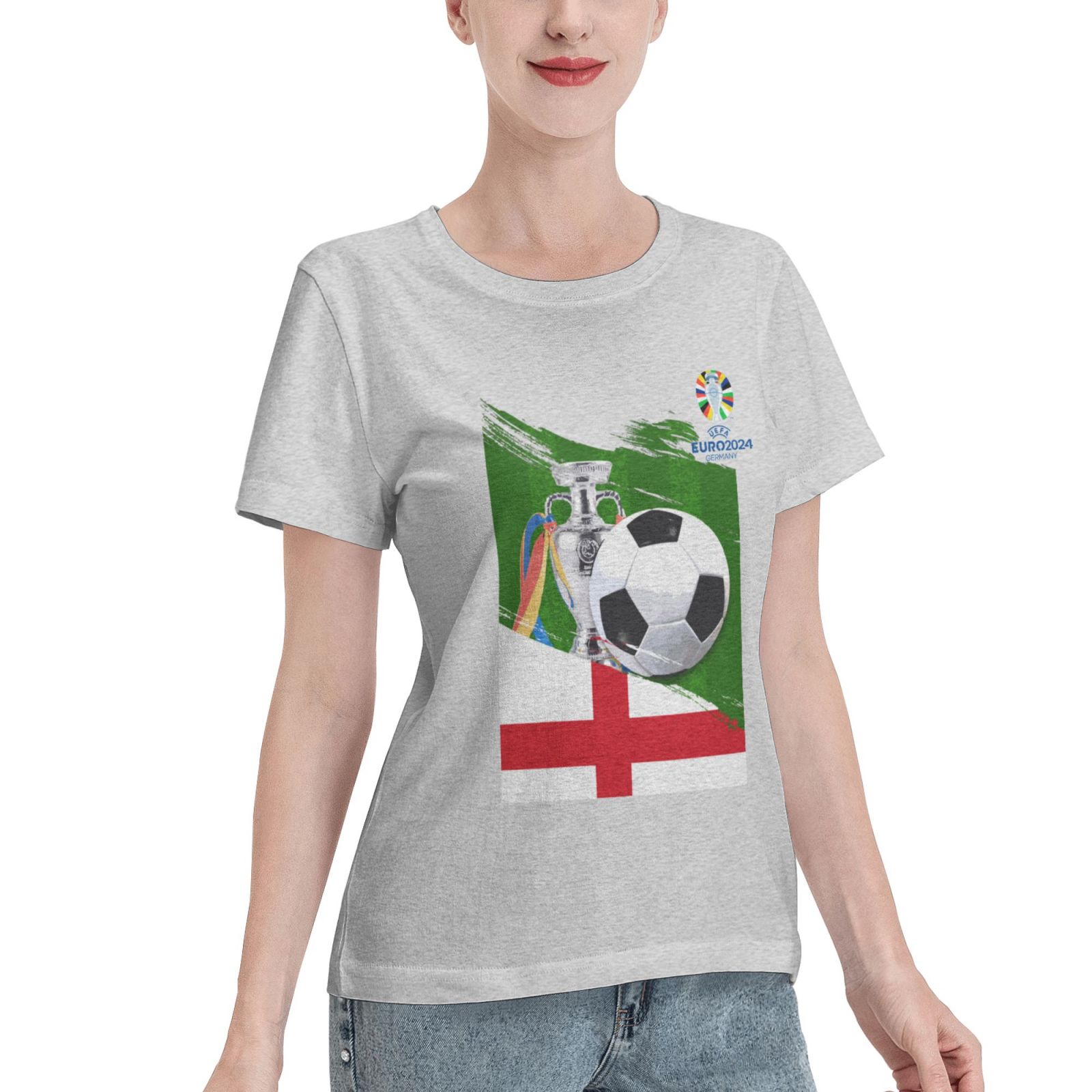 Women's England EURO 2024 Basic Short Sleeve T-Shirt WBT1682