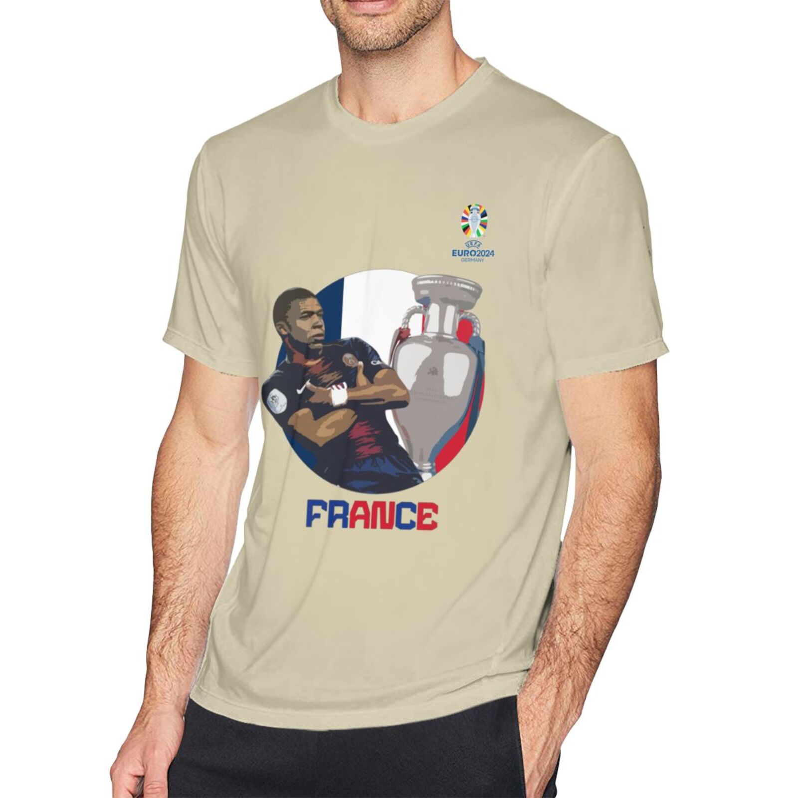 Men's France EURO 2024 Basic Short Sleeve T-Shirt BST1729