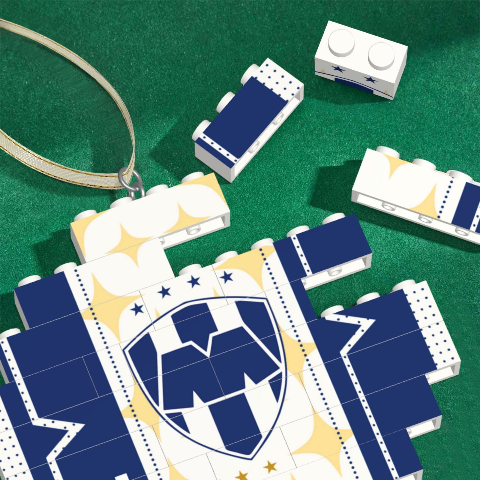 Monterrey Building Block Puzzle Ornament BBP2168