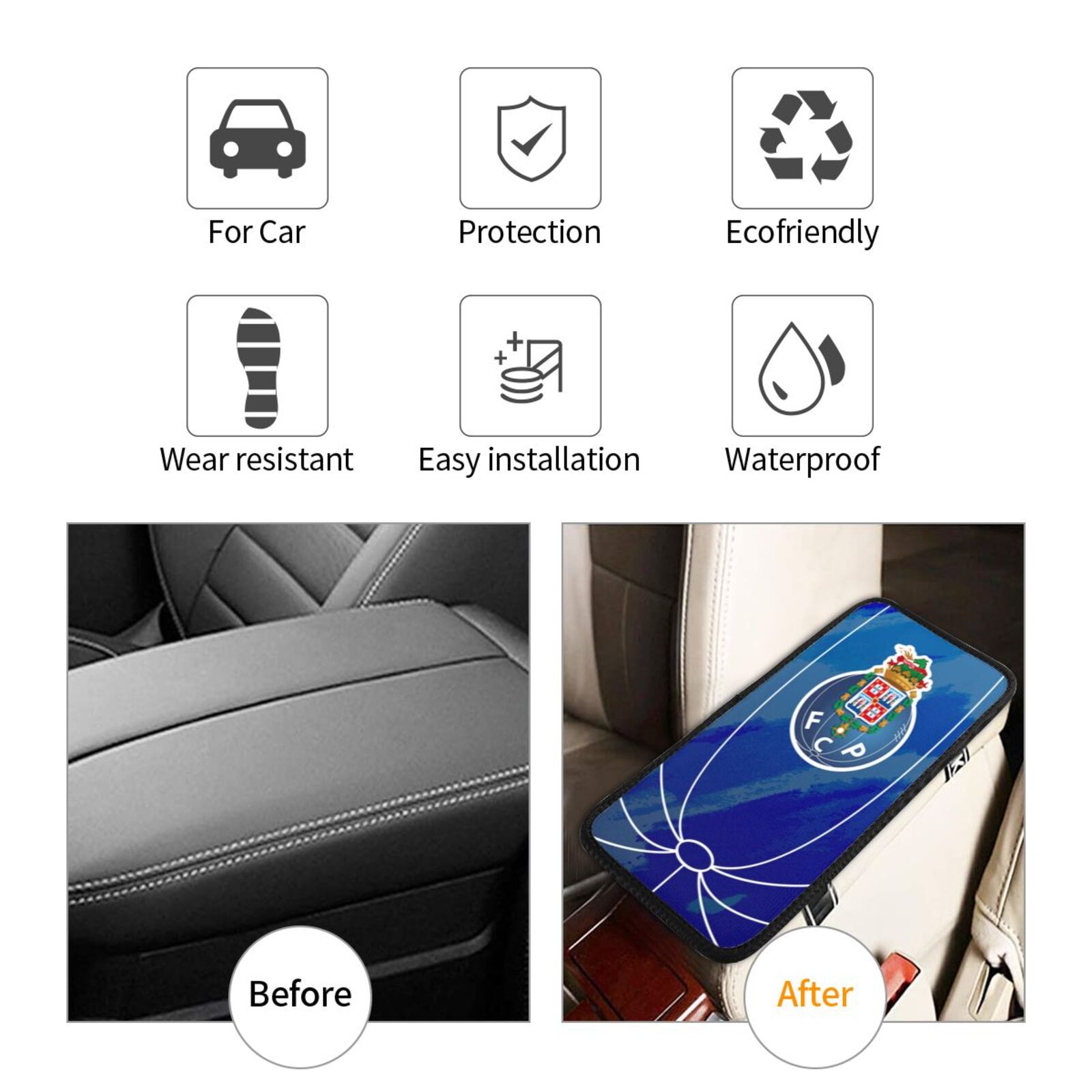 FC Porto Car Handrail Box Cushion CHC2599