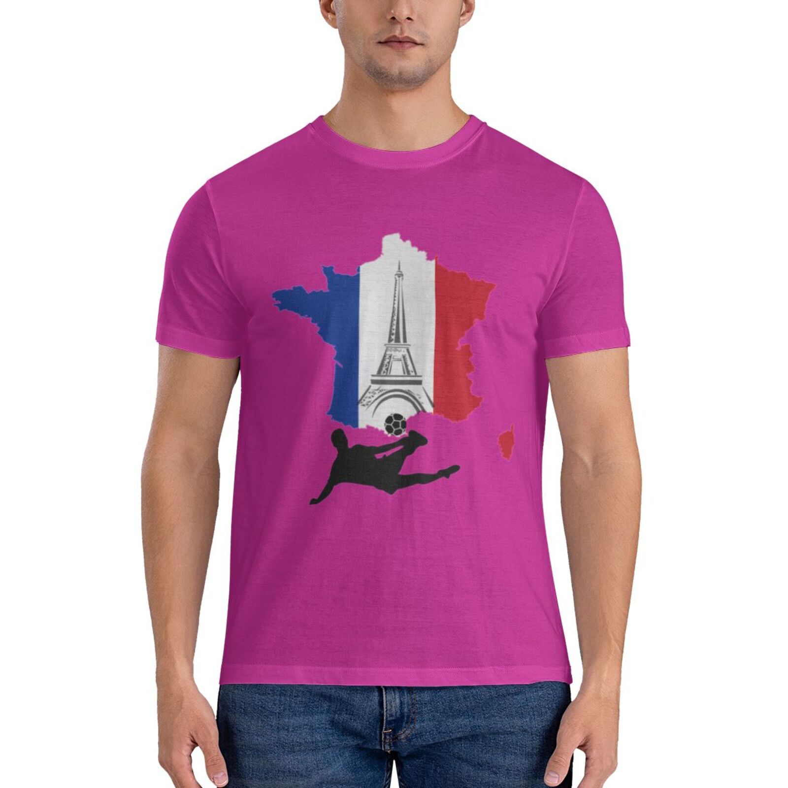 Men's France EURO 2024 Basic Short Sleeve T-Shirt BST1772