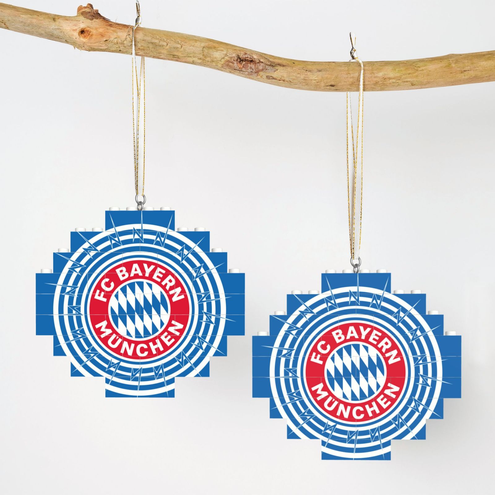 Bayern Munich Building Block Puzzle Ornament BBP2192