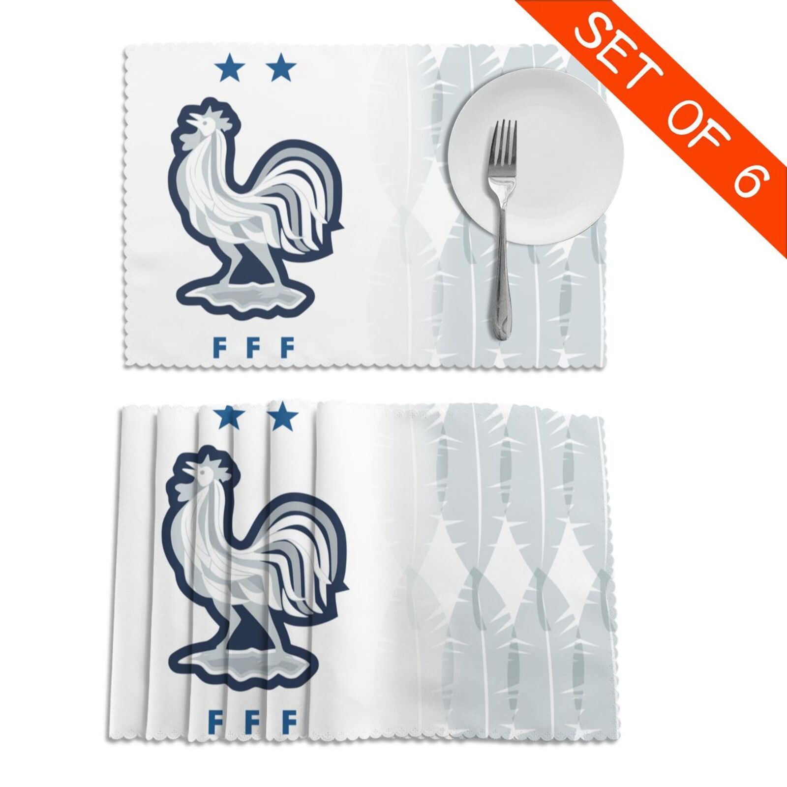 France Placemat Set Of 6 PFD2076