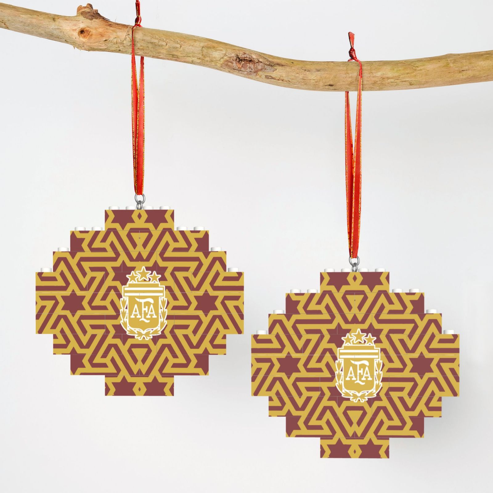 Argentina Building Block Puzzle Ornament BBP2005