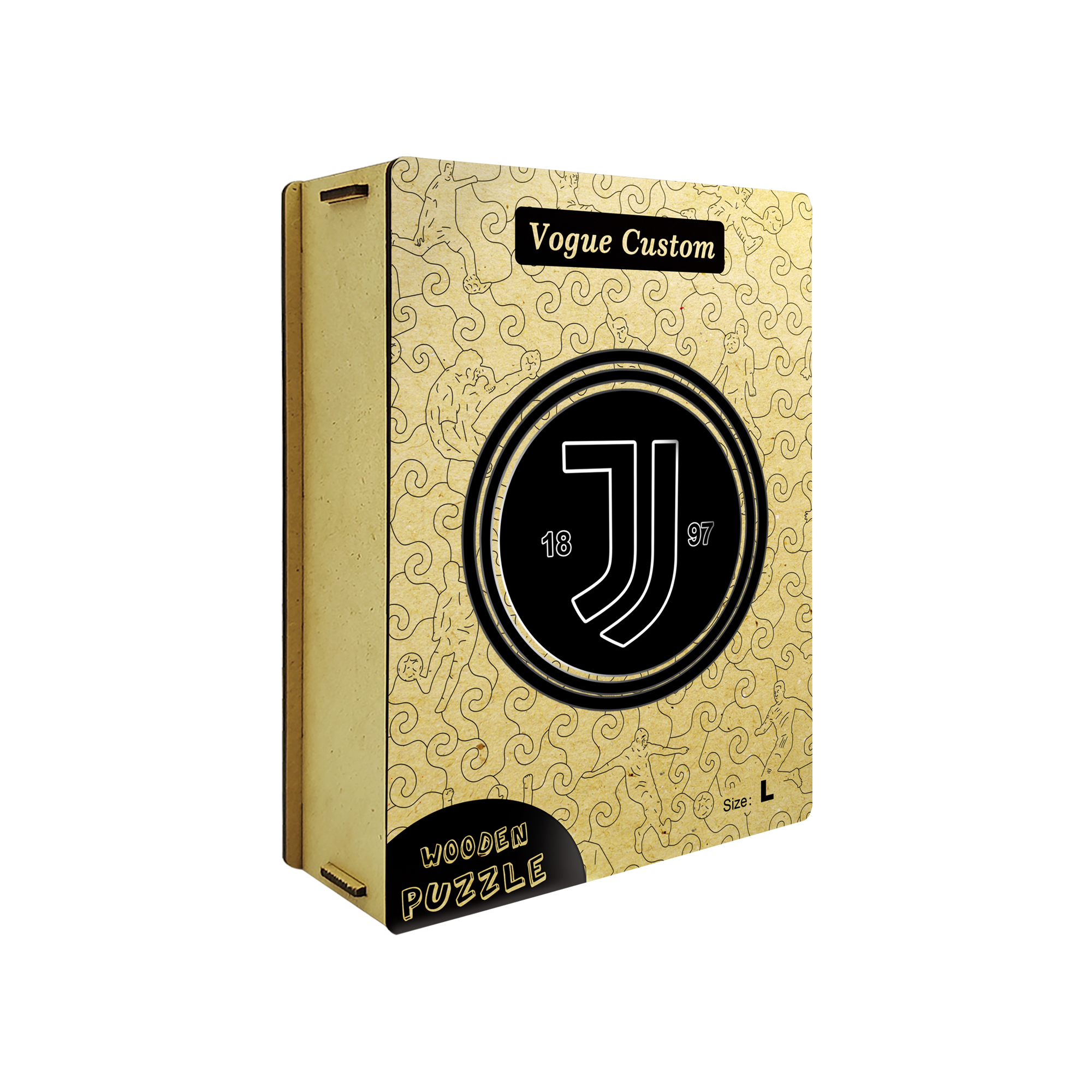 Juventus Logo Wooden Jigsaw Puzzle