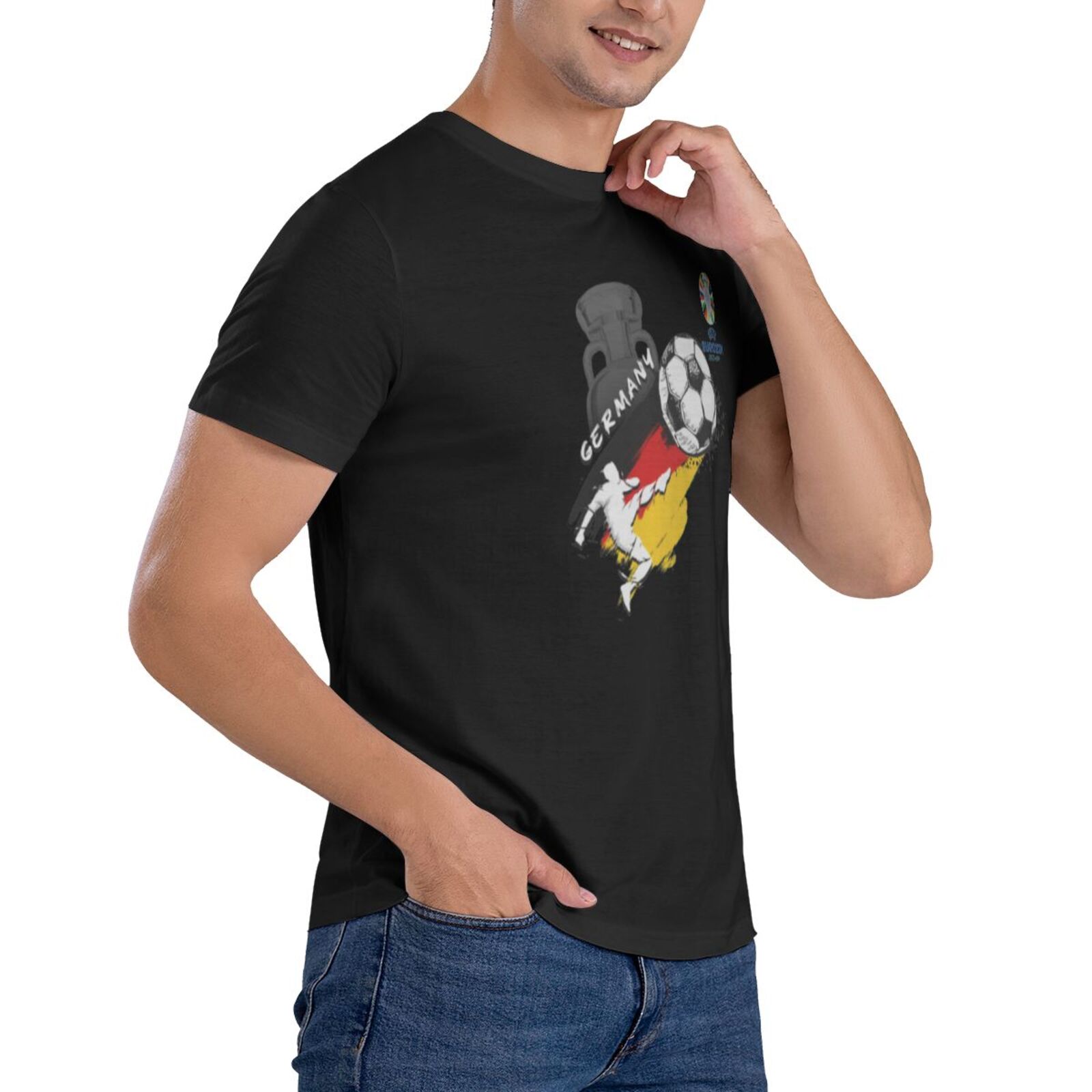 Men's Germany EURO 2024 Basic Short Sleeve T-Shirt BST1679