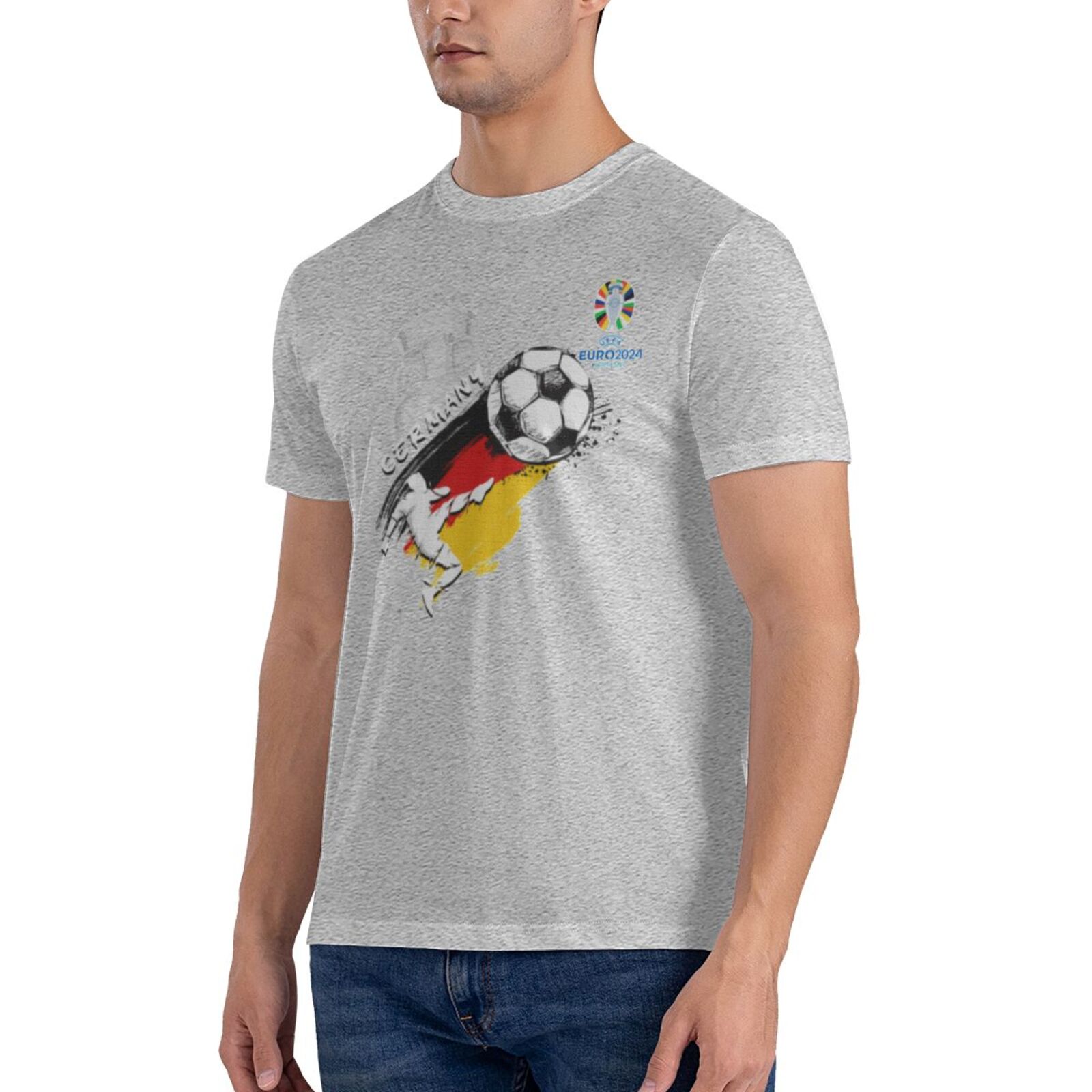 Men's Germany EURO 2024 Basic Short Sleeve T-Shirt BST1679