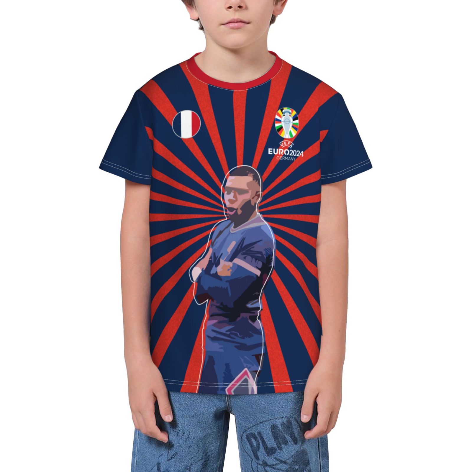 Kid's France EURO 2024 Youth Short Sleeve T-Shirt YST1722