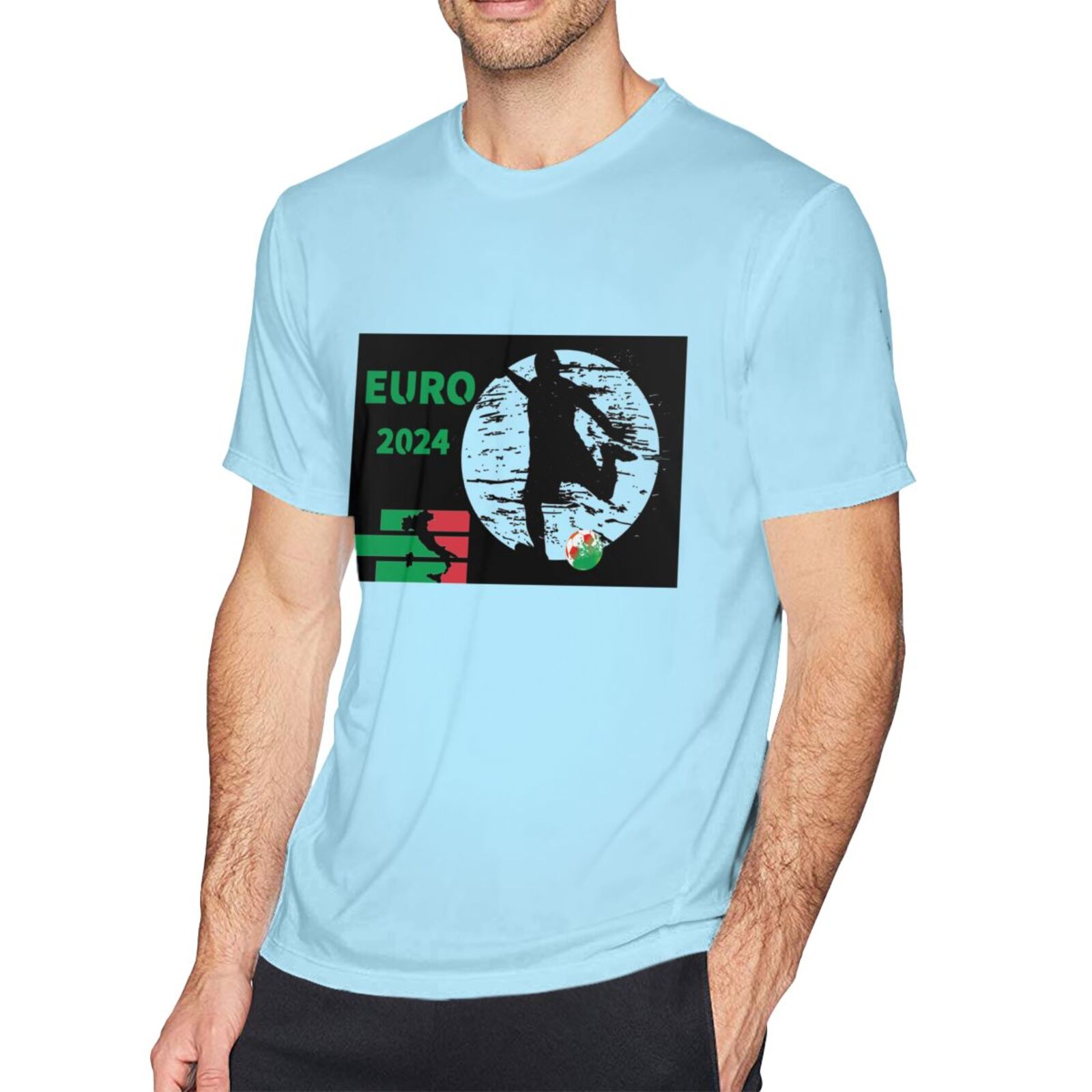 Men's Italy EURO 2024 Basic Short Sleeve T-Shirt BST1751