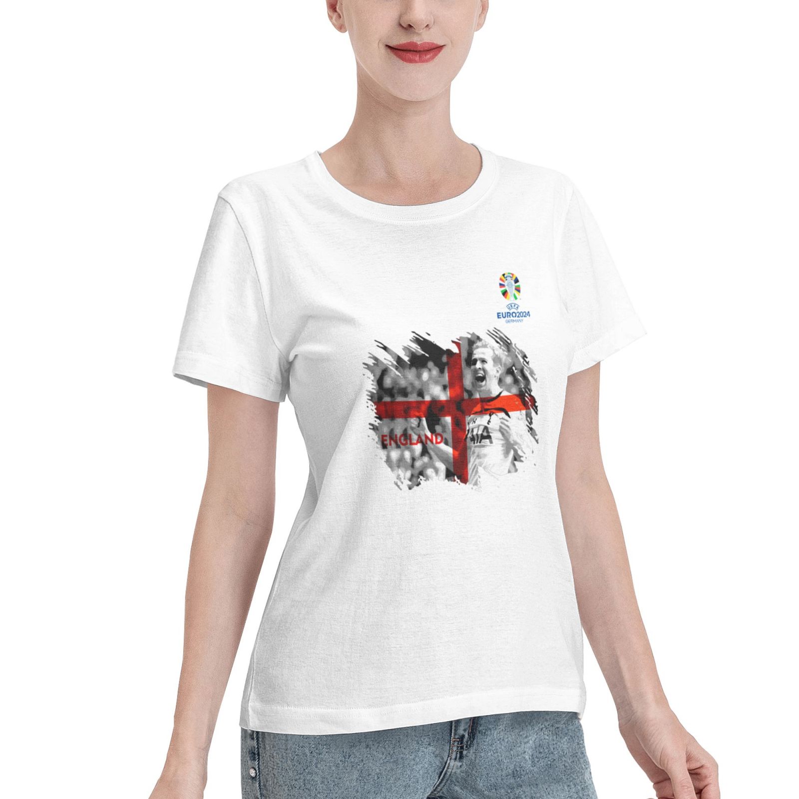 Woman's England EURO 2024 Basic Short Sleeve T-Shirt WBT1712
