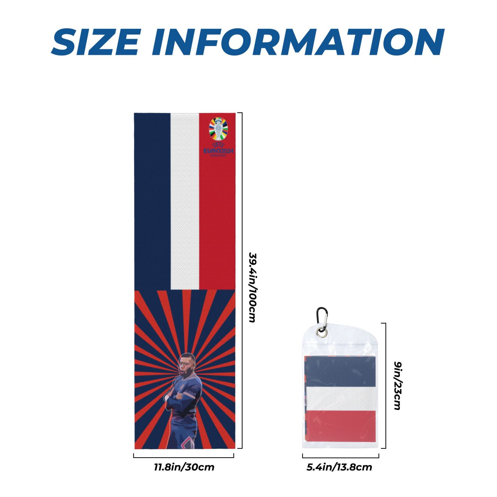 France EURO 2024 Cold Exercise Towel CET1723