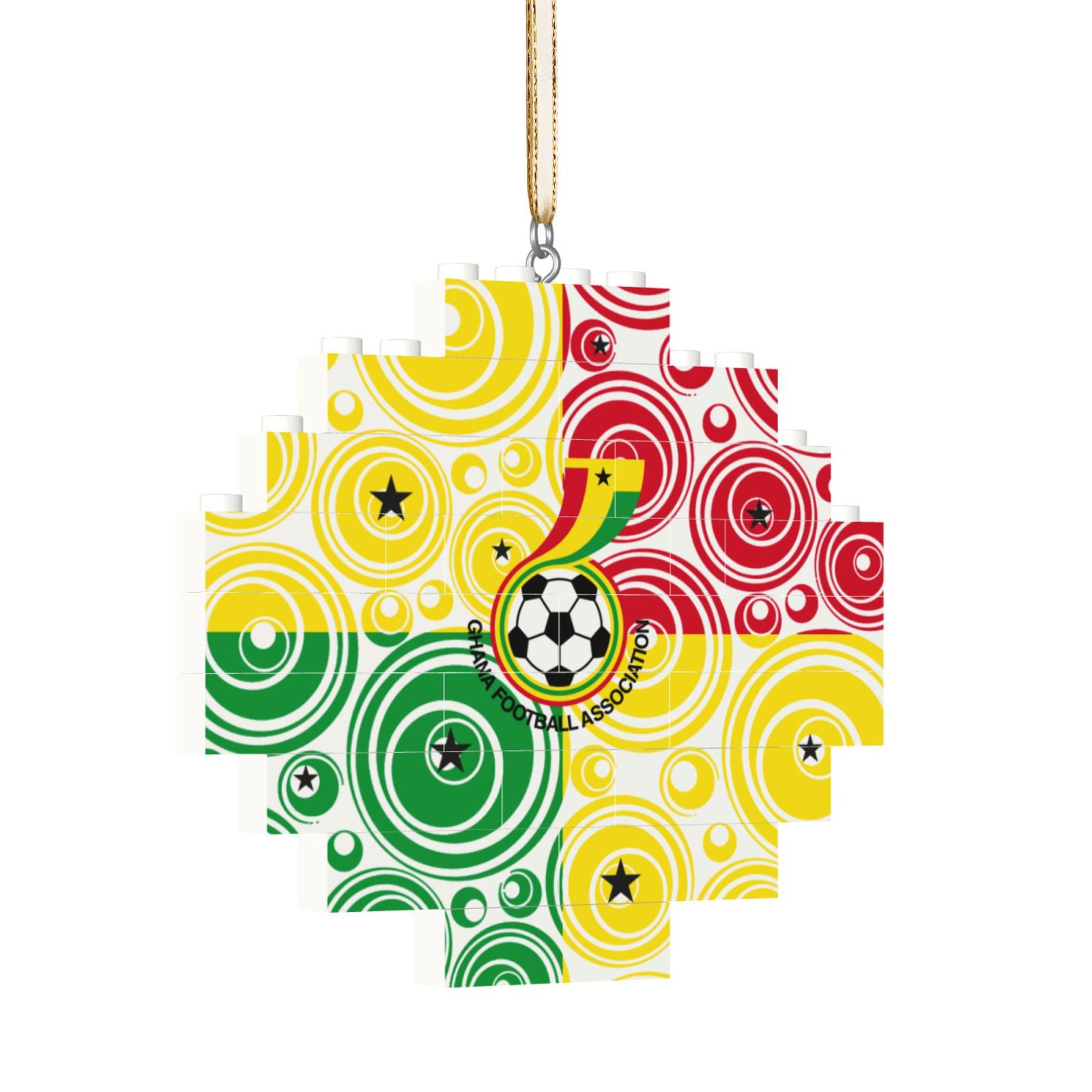 Ghana Building Block Puzzle Ornament BBP2017