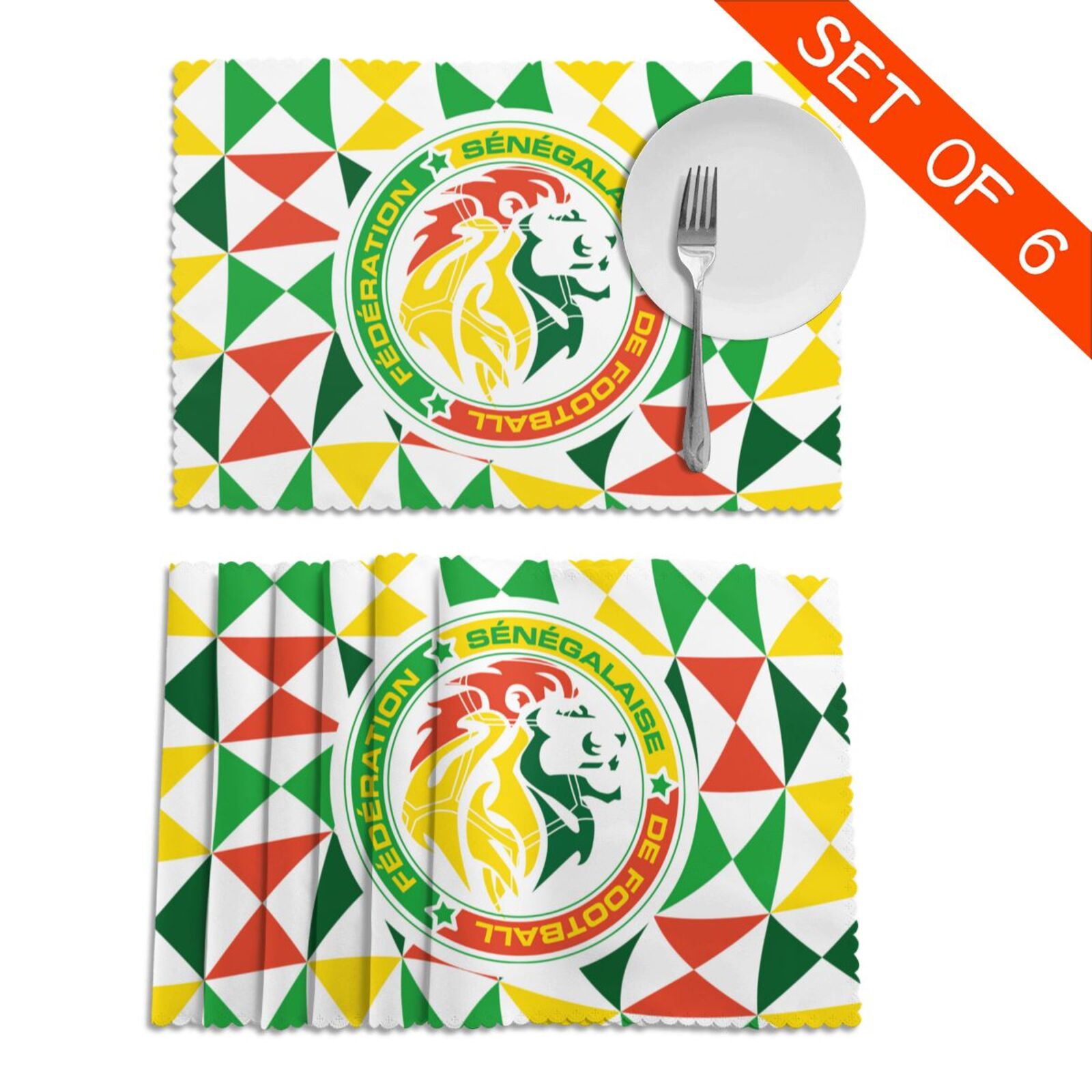 Senegal Placemat Set Of 6 PFD2057