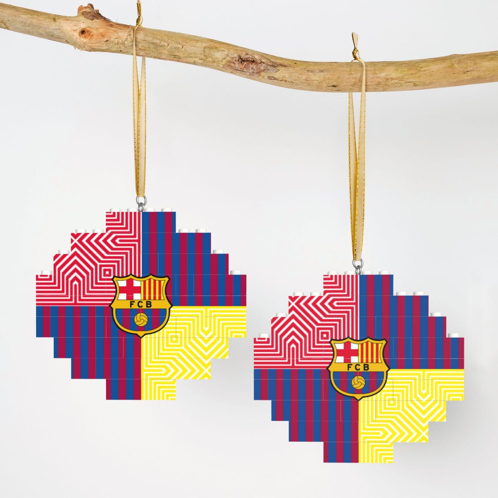 Barcelona Building Block Puzzle Ornament BBP1989