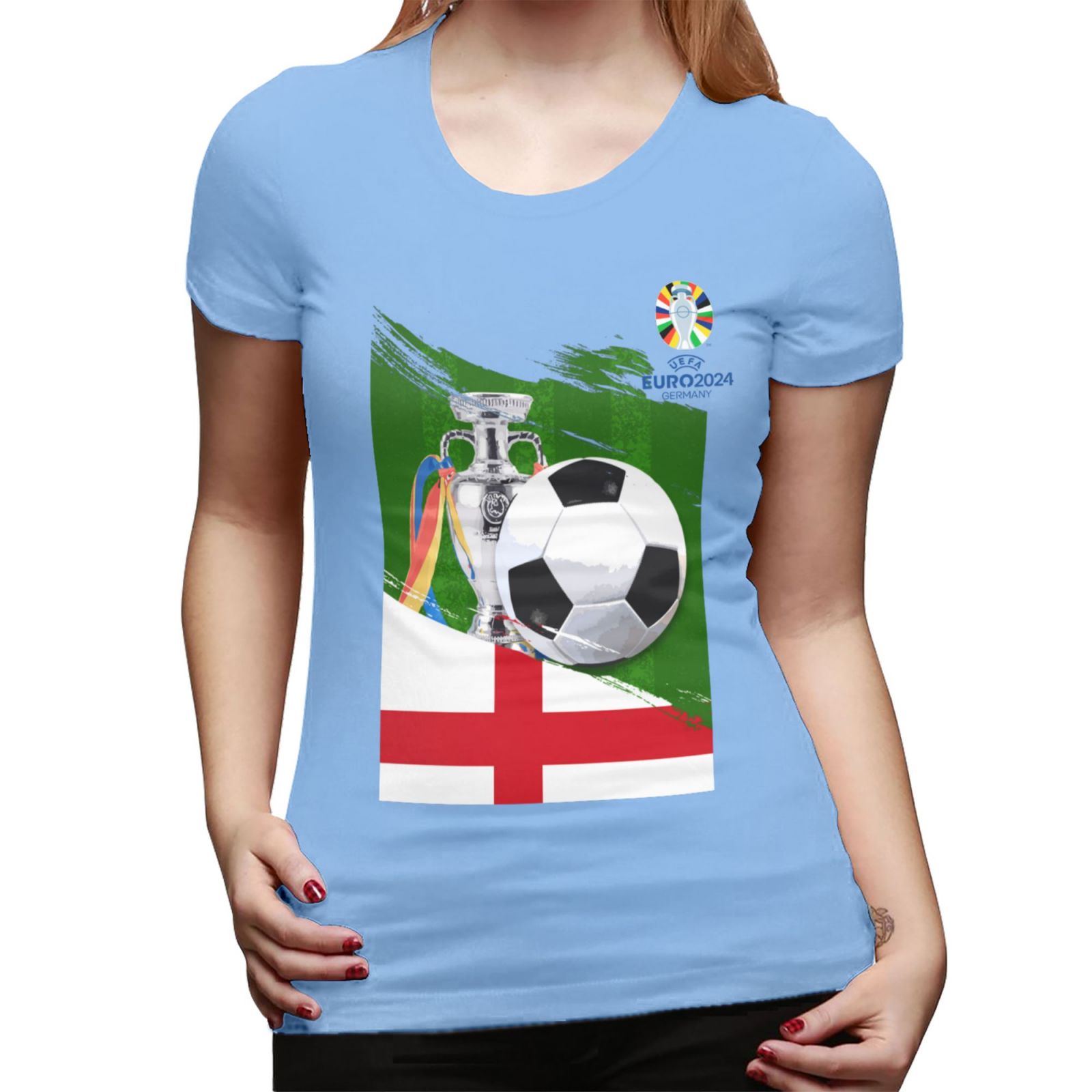 Women's England EURO 2024 Basic Short Sleeve T-Shirt WBT1682