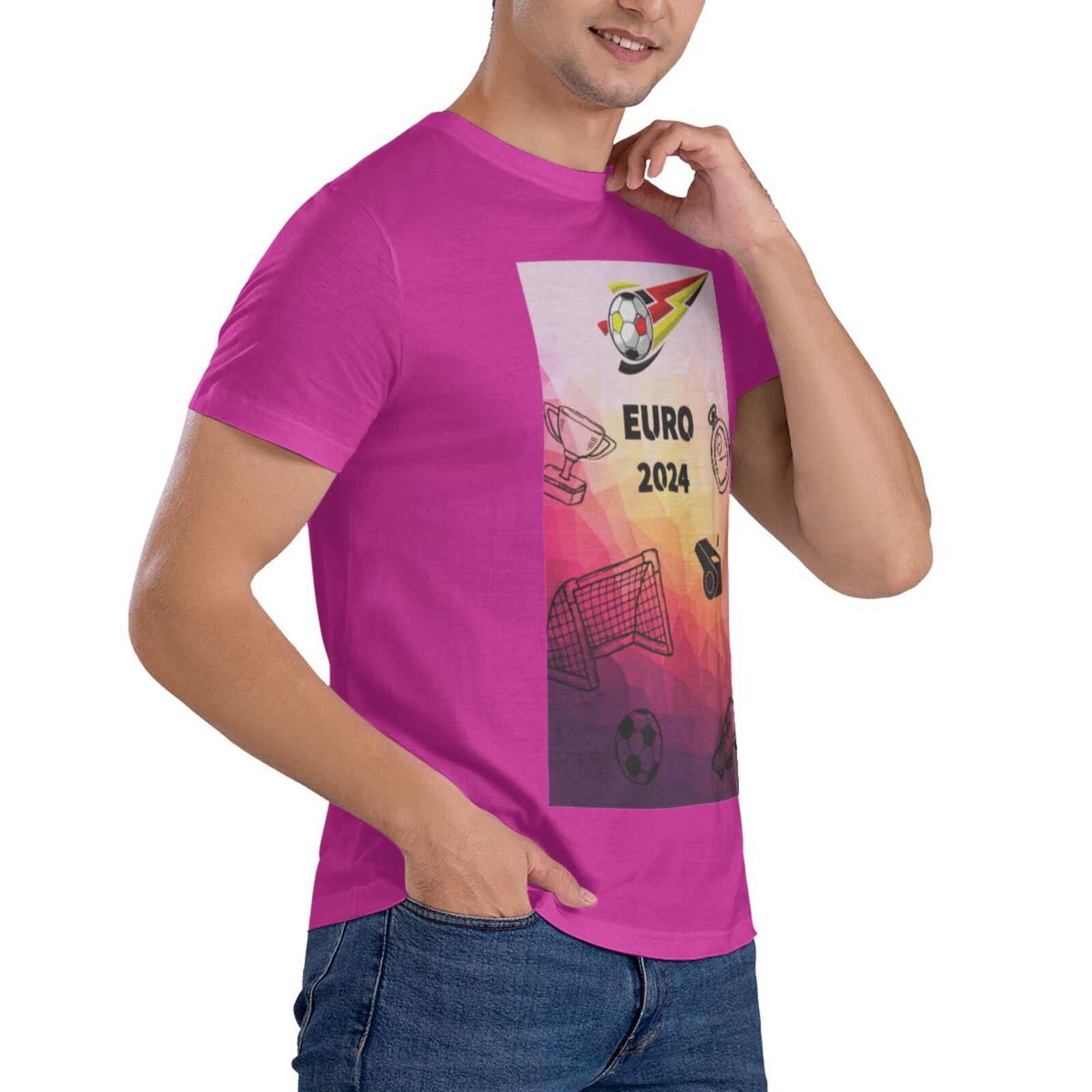 Men's Germany EURO 2024 Basic Short Sleeve T-Shirt BST1771