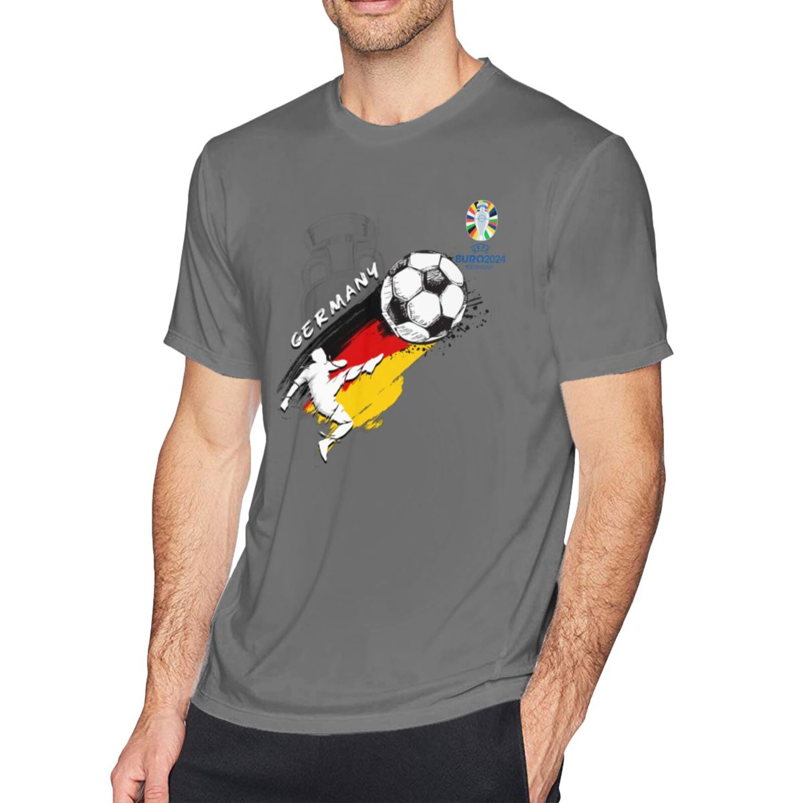 Men's Germany EURO 2024 Basic Short Sleeve T-Shirt BST1679