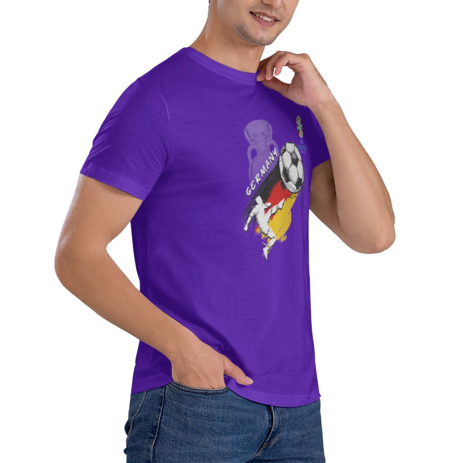 Men's Germany EURO 2024 Basic Short Sleeve T-Shirt BST1679